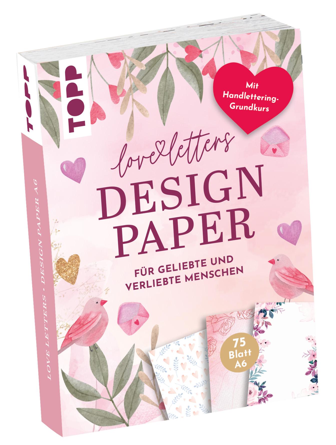 Vorderes Coverbild Design Paper Love Letters A6