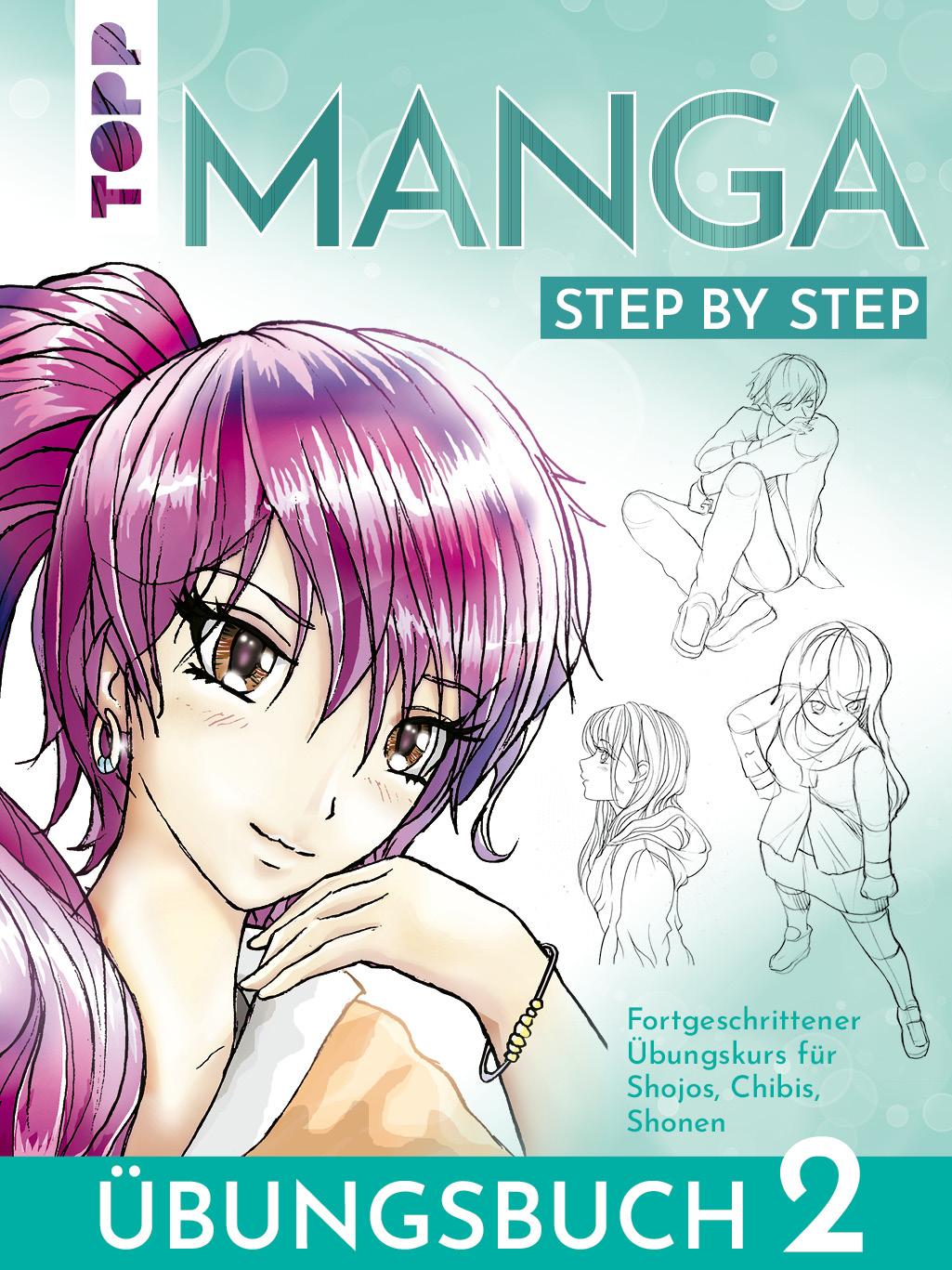 Vorderes Coverbild Manga Step by Step Übungsbuch 2