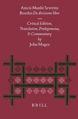 Vorderes Coverbild Anicii Manlii Severini Boethii de Divisione Liber