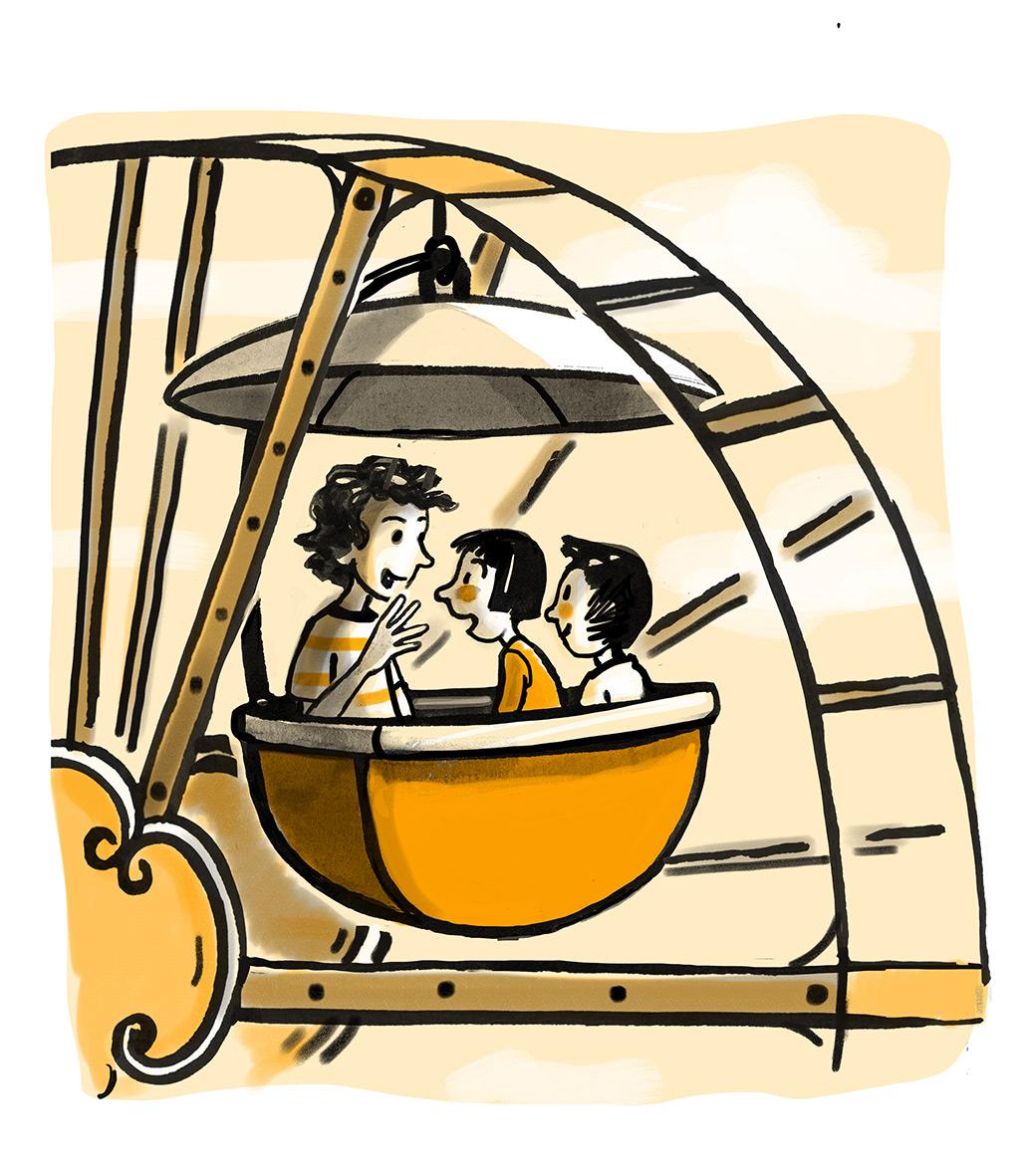 Beispielinhalt (Bild) Die letzten Ninjas auf der Achterbahn