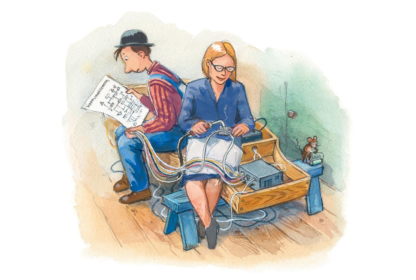 Beispielinhalt (Bild) Willy Werkel baut ein E-Auto