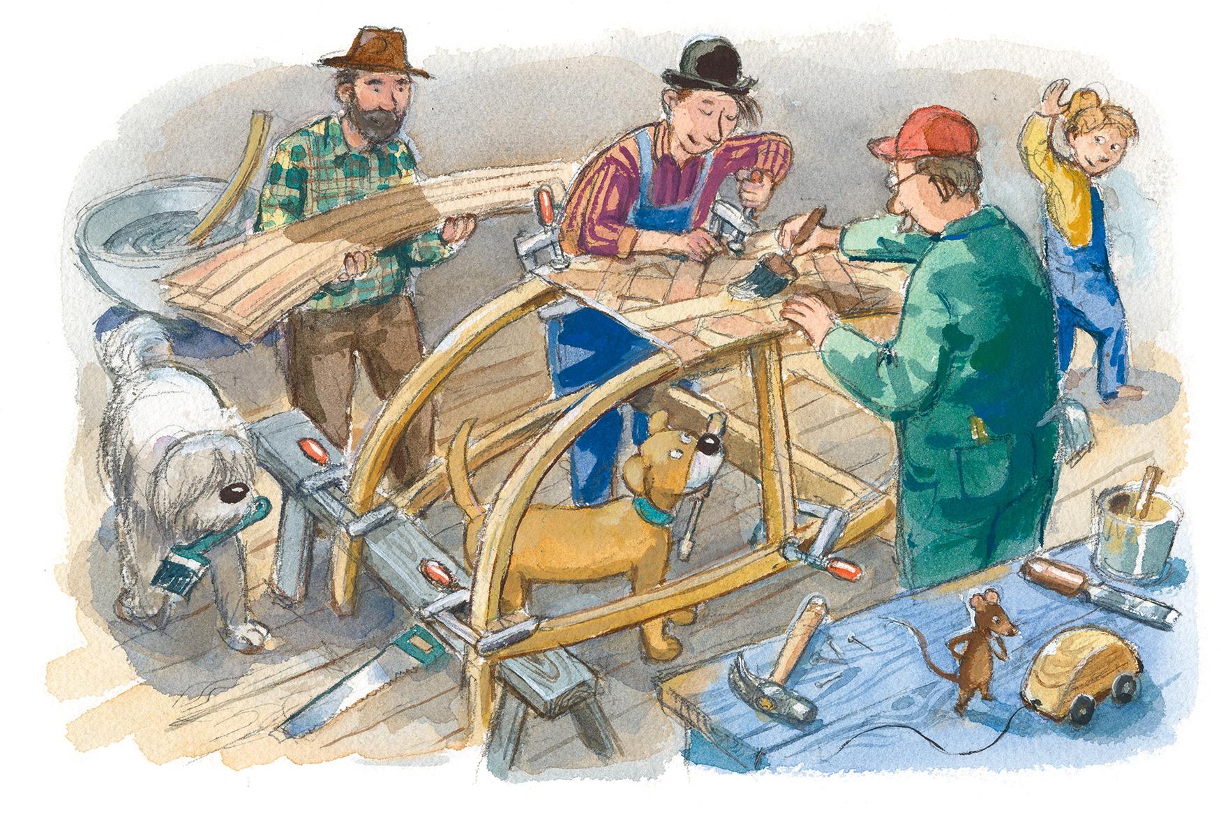 Beispielinhalt (Bild) Willy Werkel baut ein E-Auto