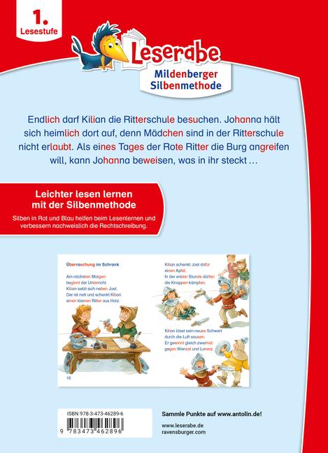 Beispielinhalt (Bild) Leserabe mit Mildenberger Silbenmethode - Radau in der Ritterschule