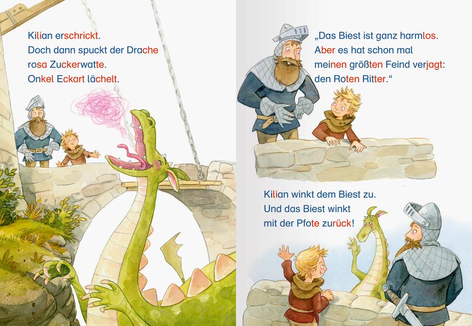 Beispielinhalt (Bild) Leserabe mit Mildenberger Silbenmethode - Radau in der Ritterschule
