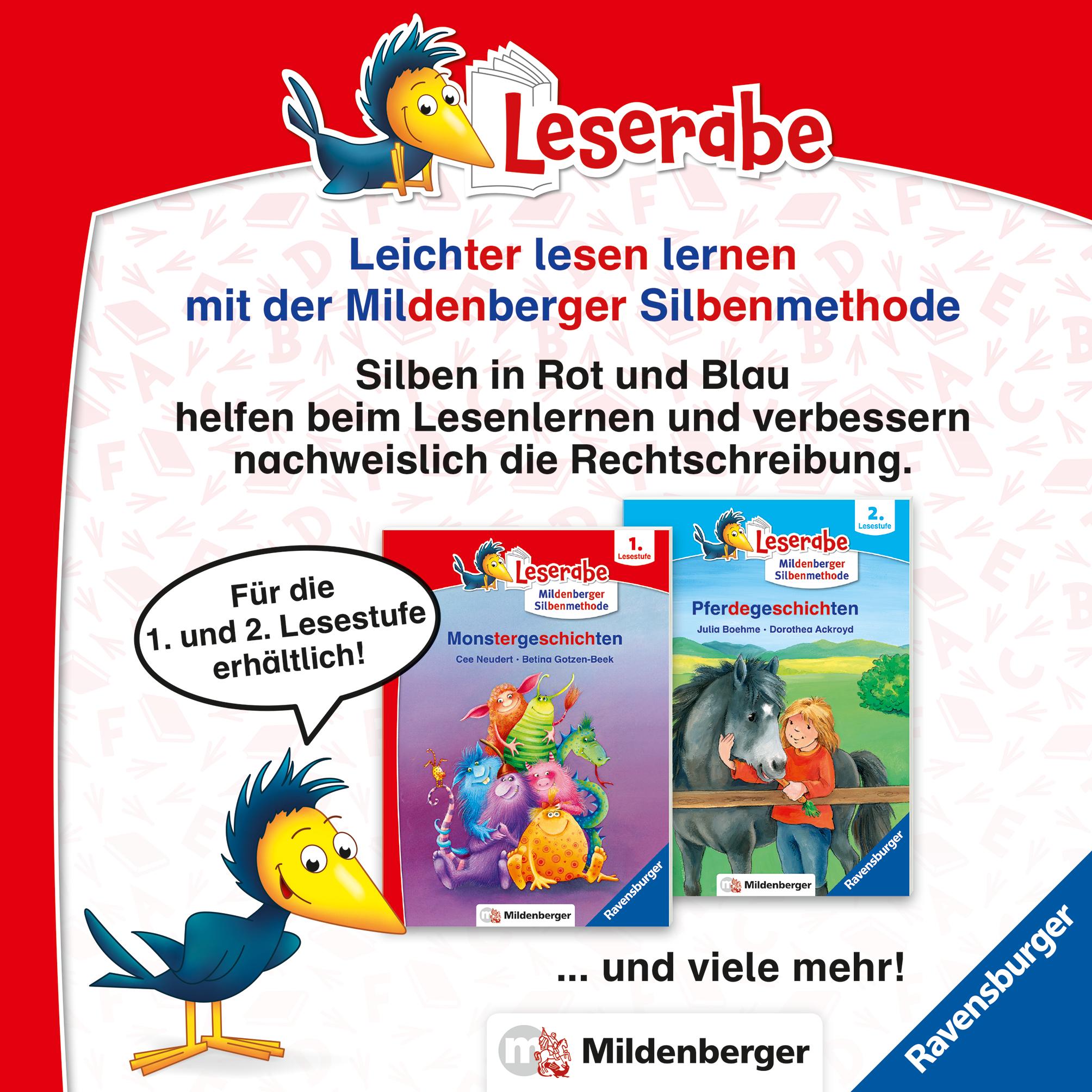 Beispielinhalt (Bild) Leserabe mit Mildenberger Silbenmethode - Radau in der Ritterschule