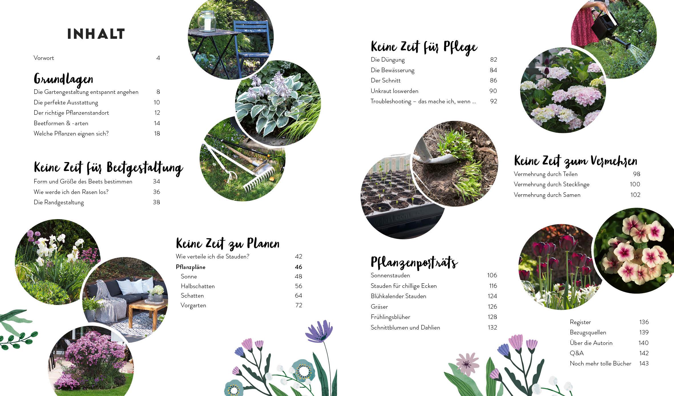 Beispielinhalt (Bild) Keine Zeit zu Gärtnern - Blumenparadies mit wenig Aufwand