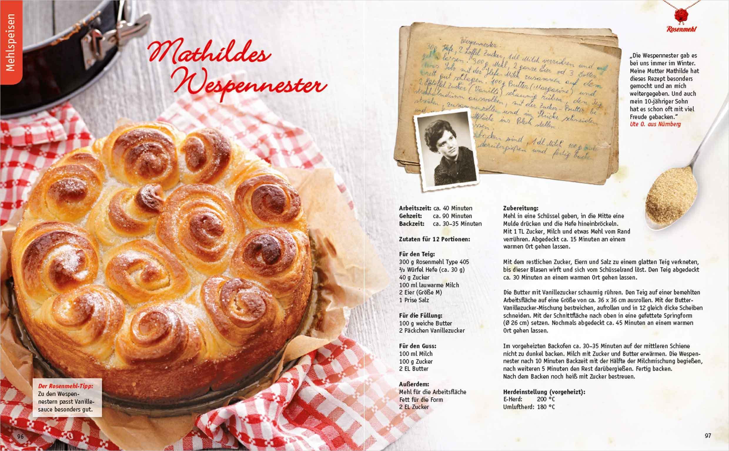 Beispielinhalt (Bild) Köstliches aus Hefeteig. Schätze aus Omas Backbuch. 86 fast vergessene Backrezepte