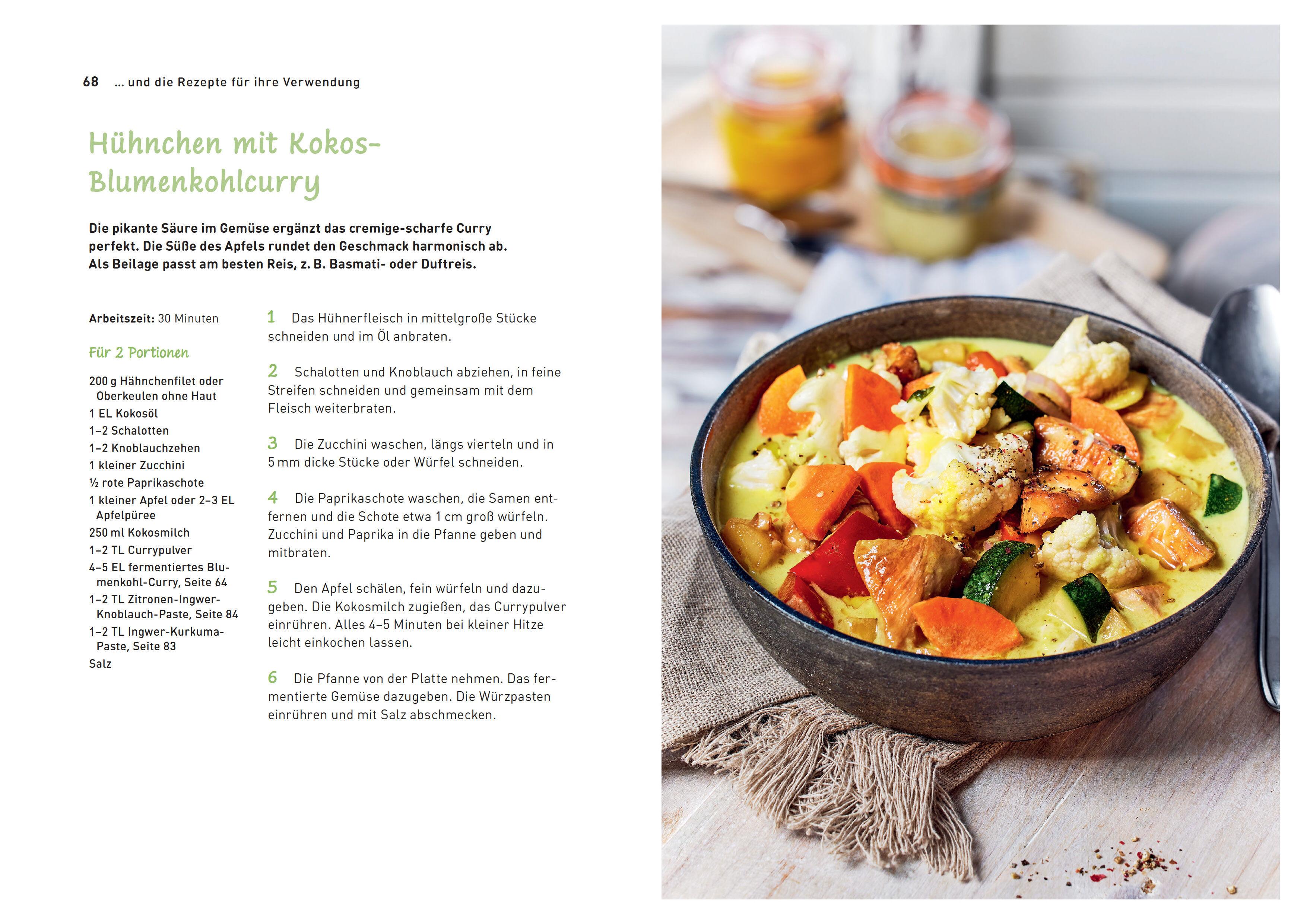 Beispielinhalt (Bild) Gemüse und Salat fermentieren. Die besten Rezepte für milchsauer Eingelegtes