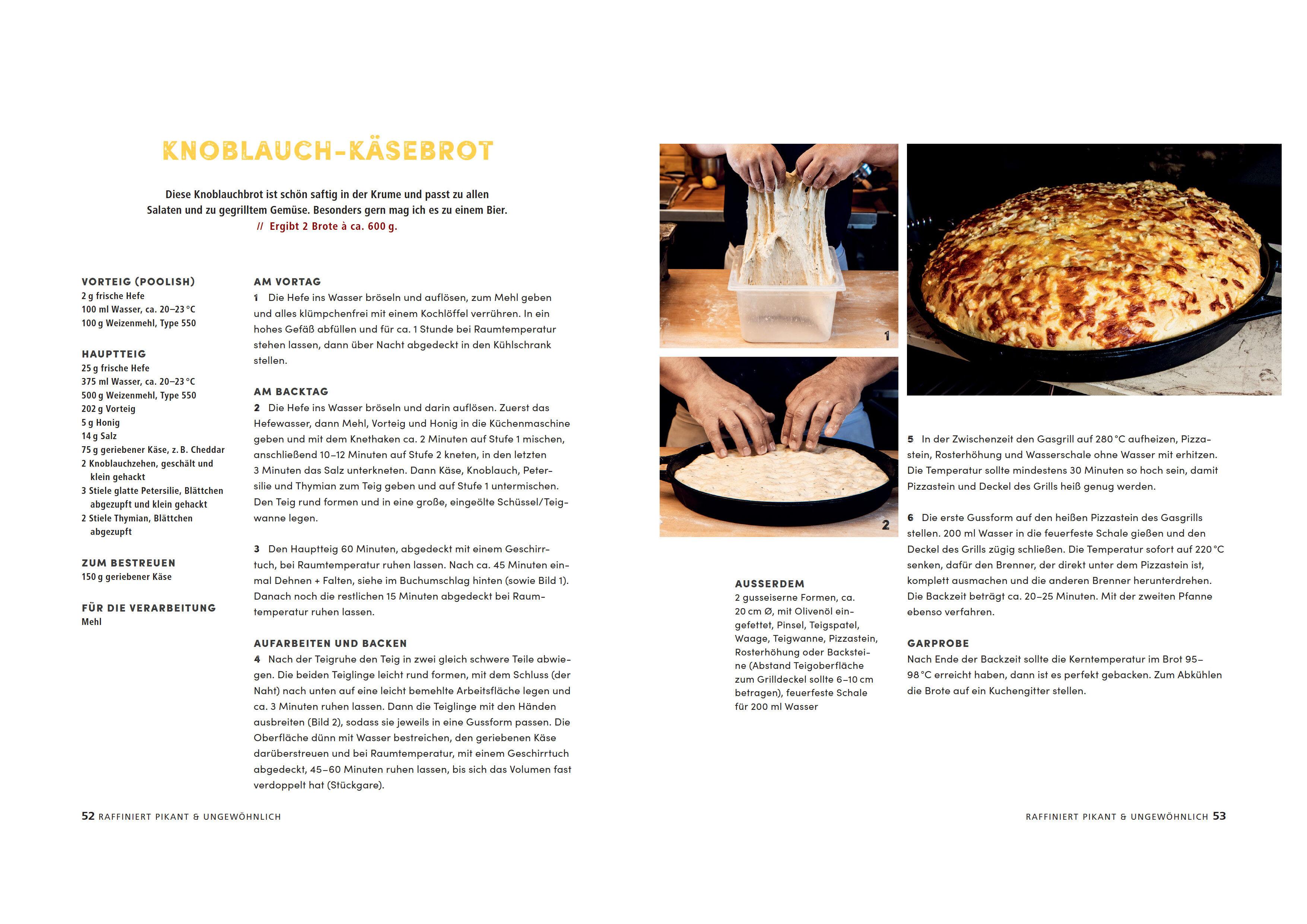 Beispielinhalt (Bild) Brot backen auf dem Gasgrill. Der Feuerbäcker - Die besten Rezepte