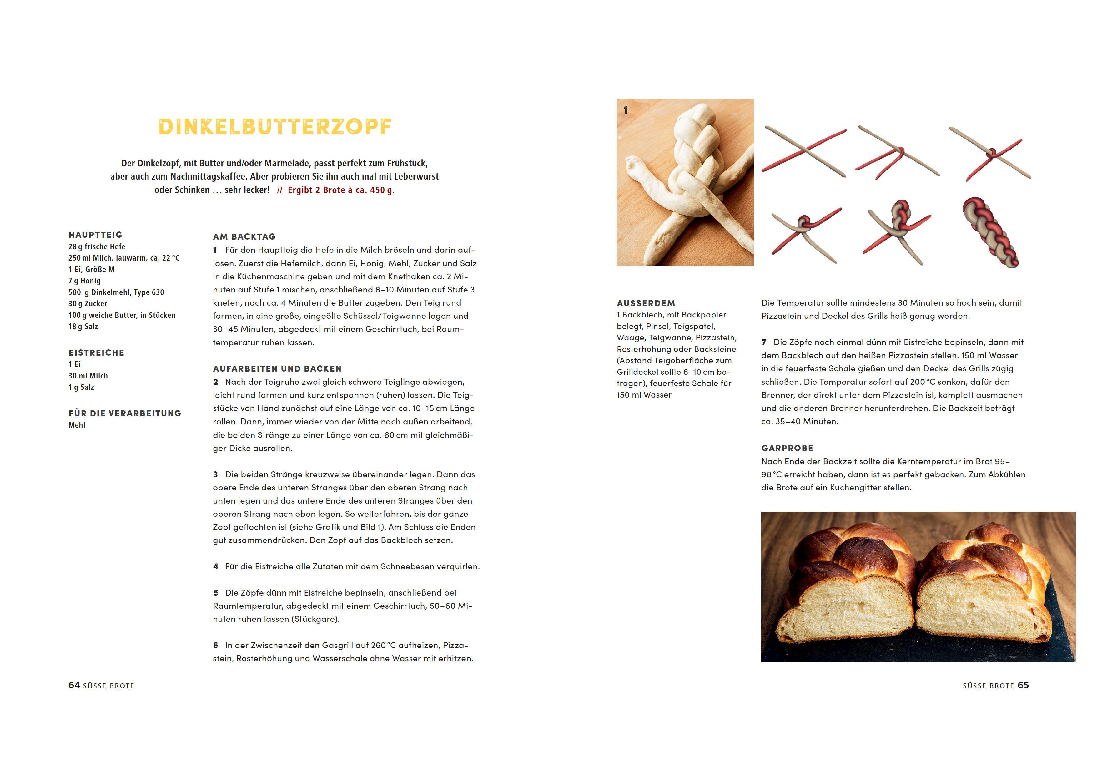 Beispielinhalt (Bild) Brot backen auf dem Gasgrill. Der Feuerbäcker - Die besten Rezepte