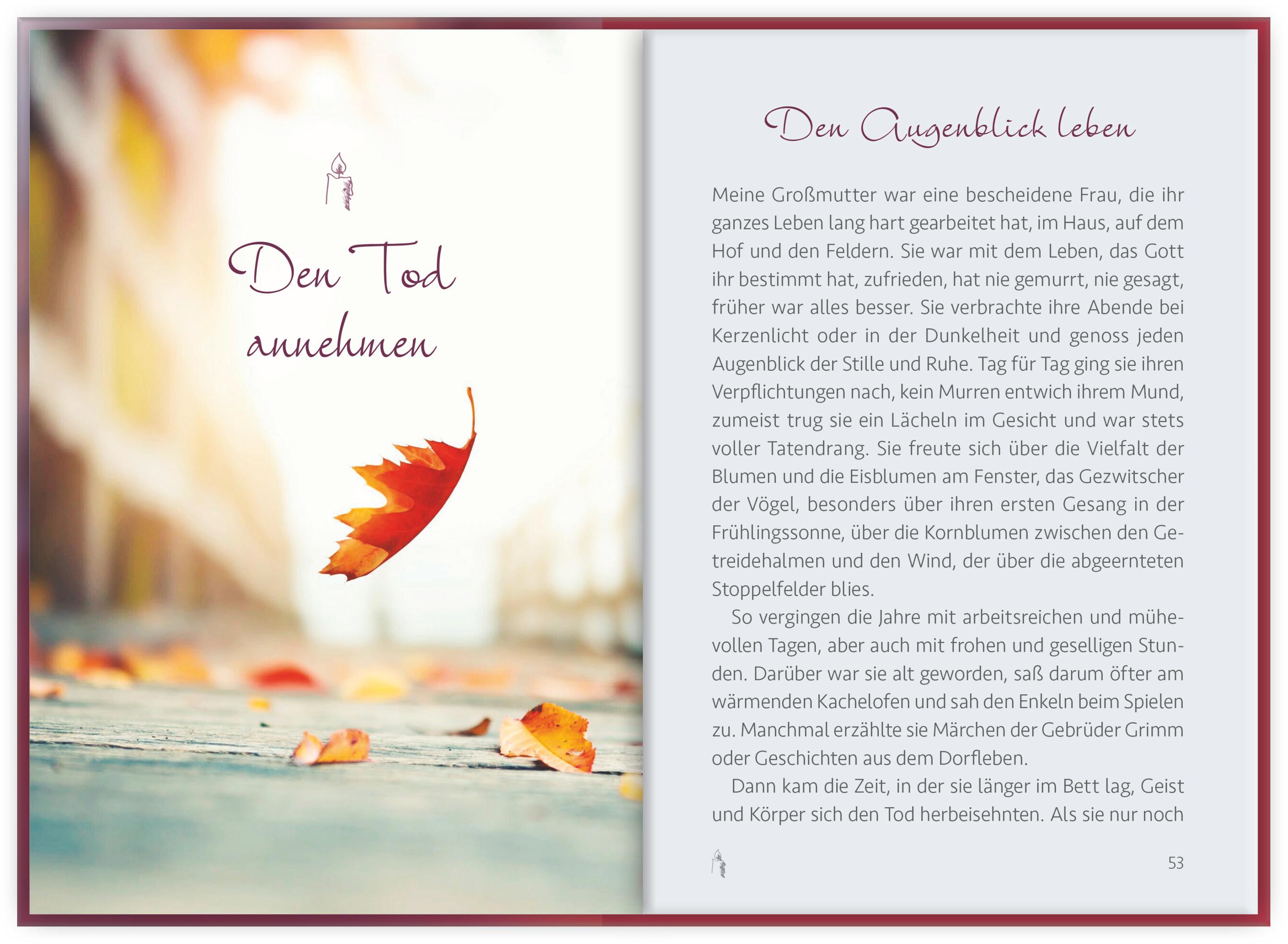 Beispielinhalt (Bild) Erinnerung ist Zuversicht