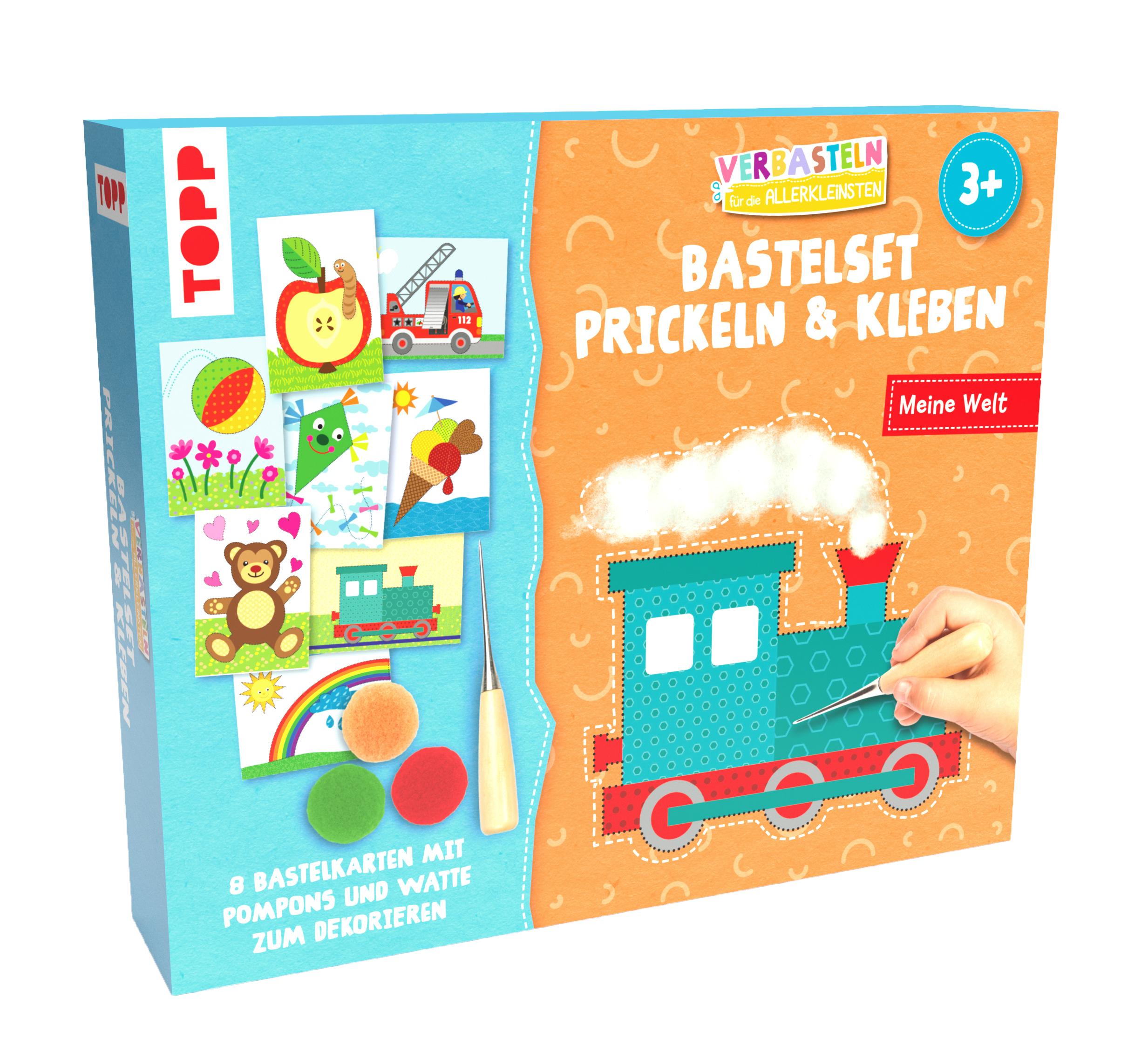 Vorderes Coverbild Verbasteln für die Allerkleinsten: Bastelset Prickeln & Kleben. Meine Welt