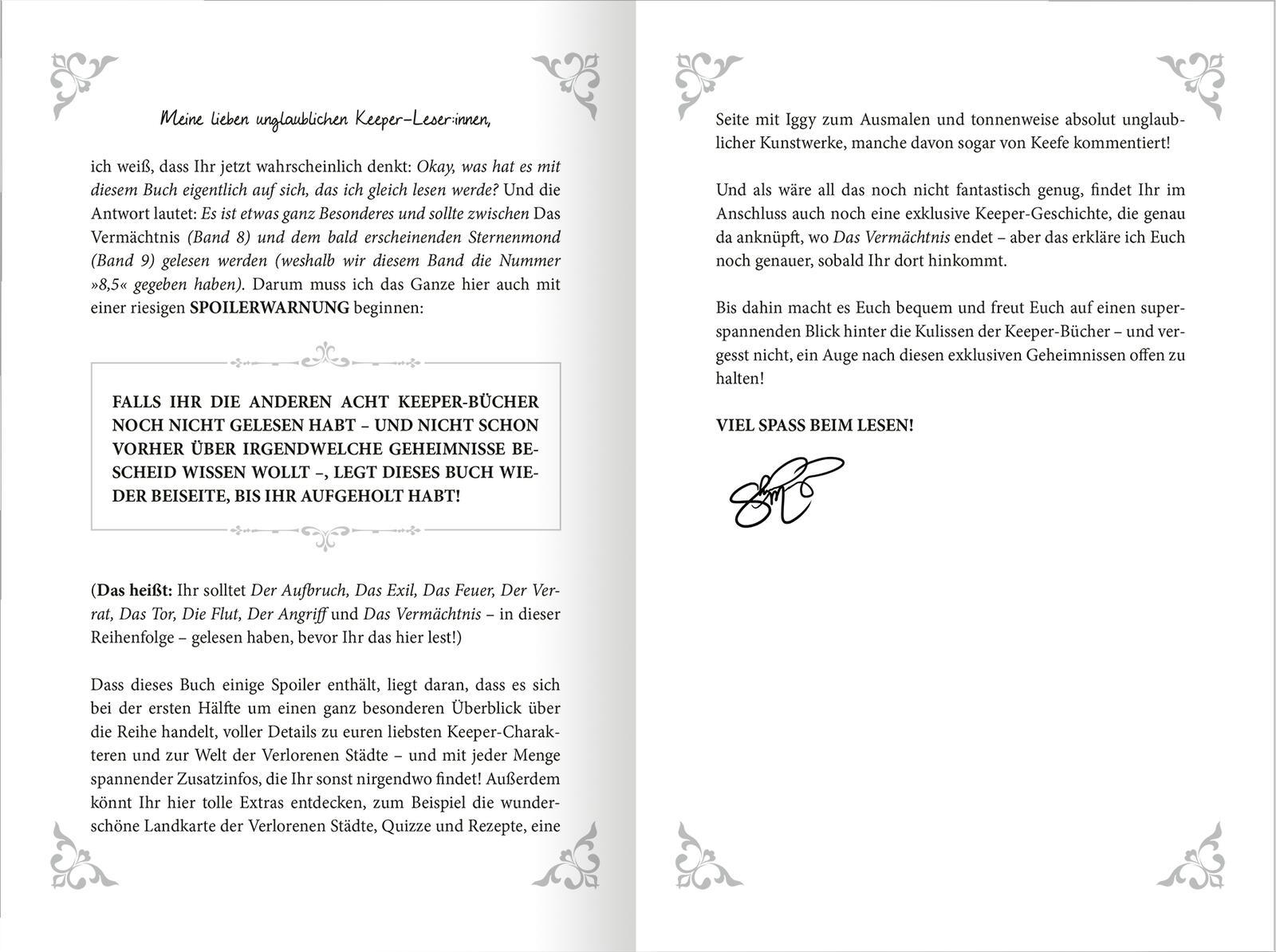 Beispielinhalt (Bild) Keeper of the Lost Cities - Entschlüsselt (Band 8,5) (Keeper of the Lost Cities)