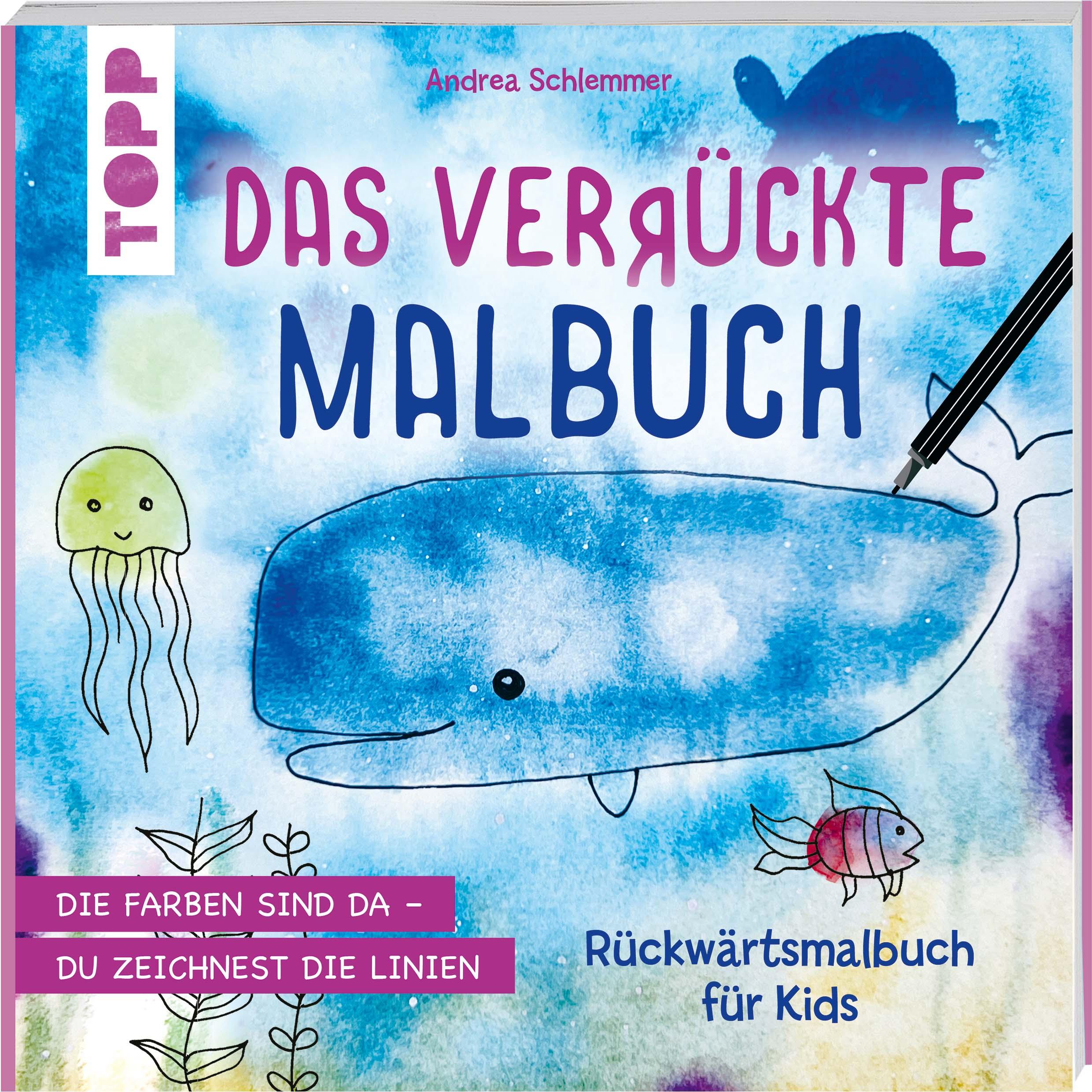 Vorderes Coverbild Das verrückte Malbuch