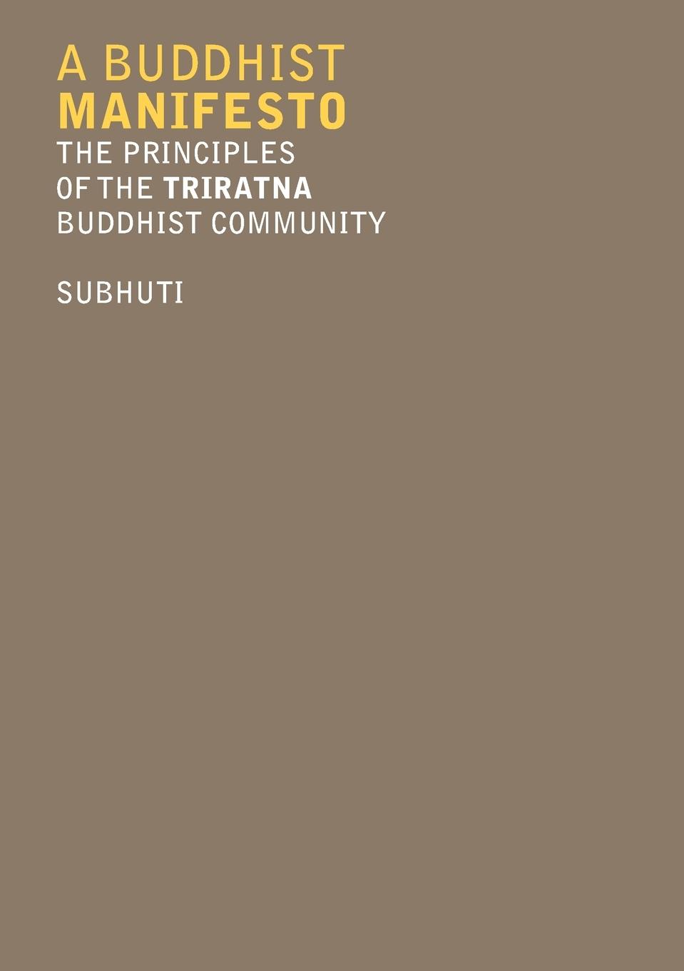 Vorderes Coverbild A Buddhist Manifesto