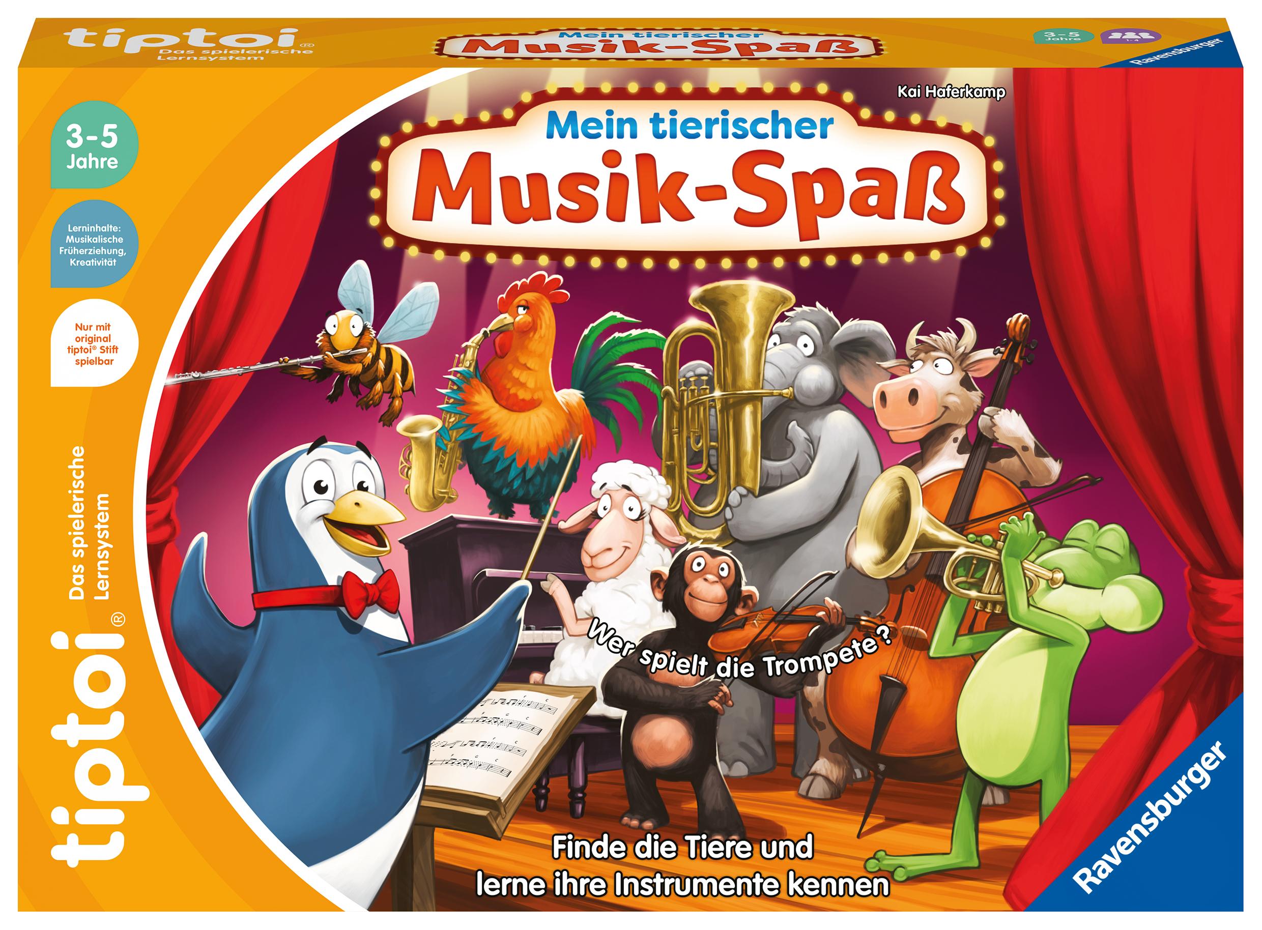 Vorderes Coverbild tiptoi® Mein tierischer Musik-Spaß - ab 3 Jahre