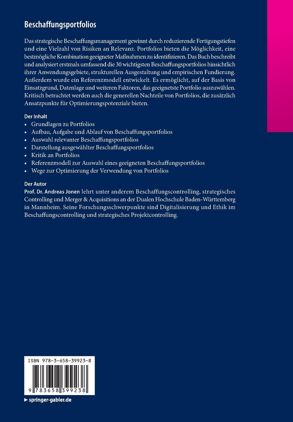 Rückseitencover Beschaffungsportfolios