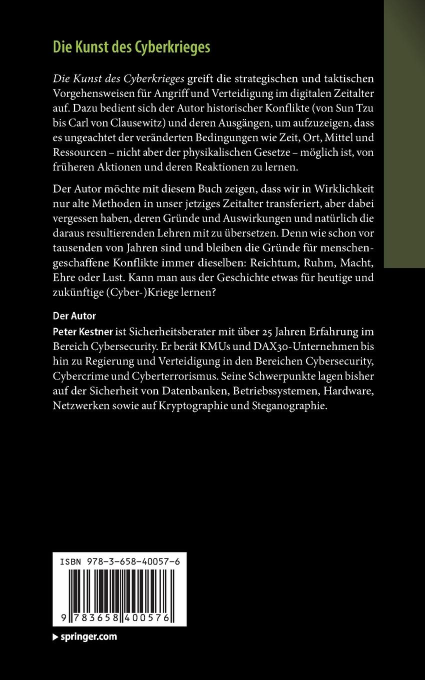 Rückseitencover Die Kunst des Cyberkrieges