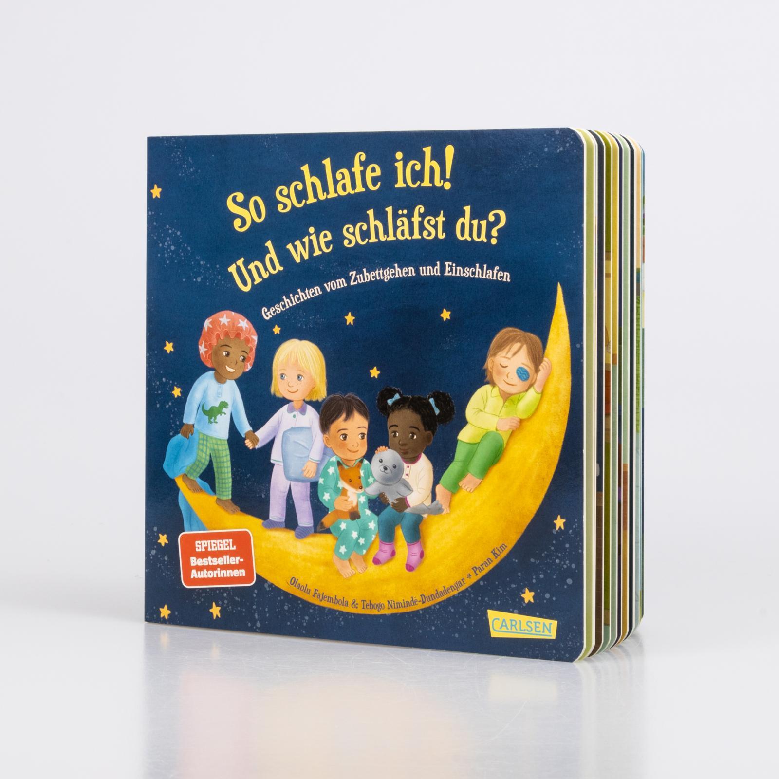 Beispielinhalt (Bild) So schlafe ich! Und wie schläfst du?