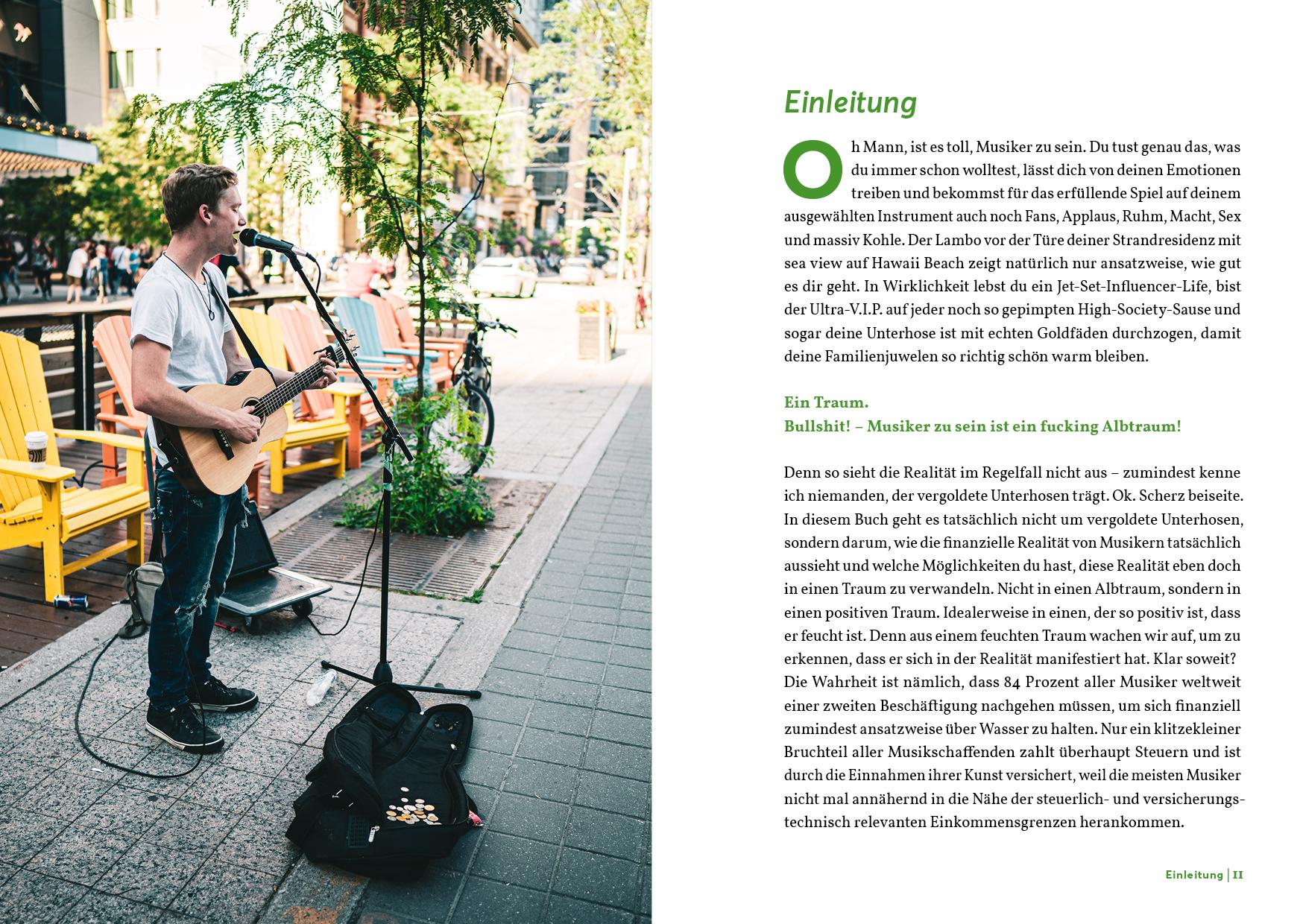 Beispielinhalt (Bild) Finanztipps für Musiker