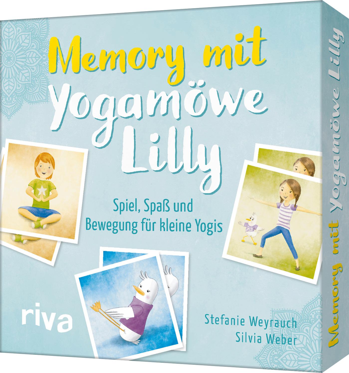 Vorderes Coverbild Memory mit Yogamöwe Lilly