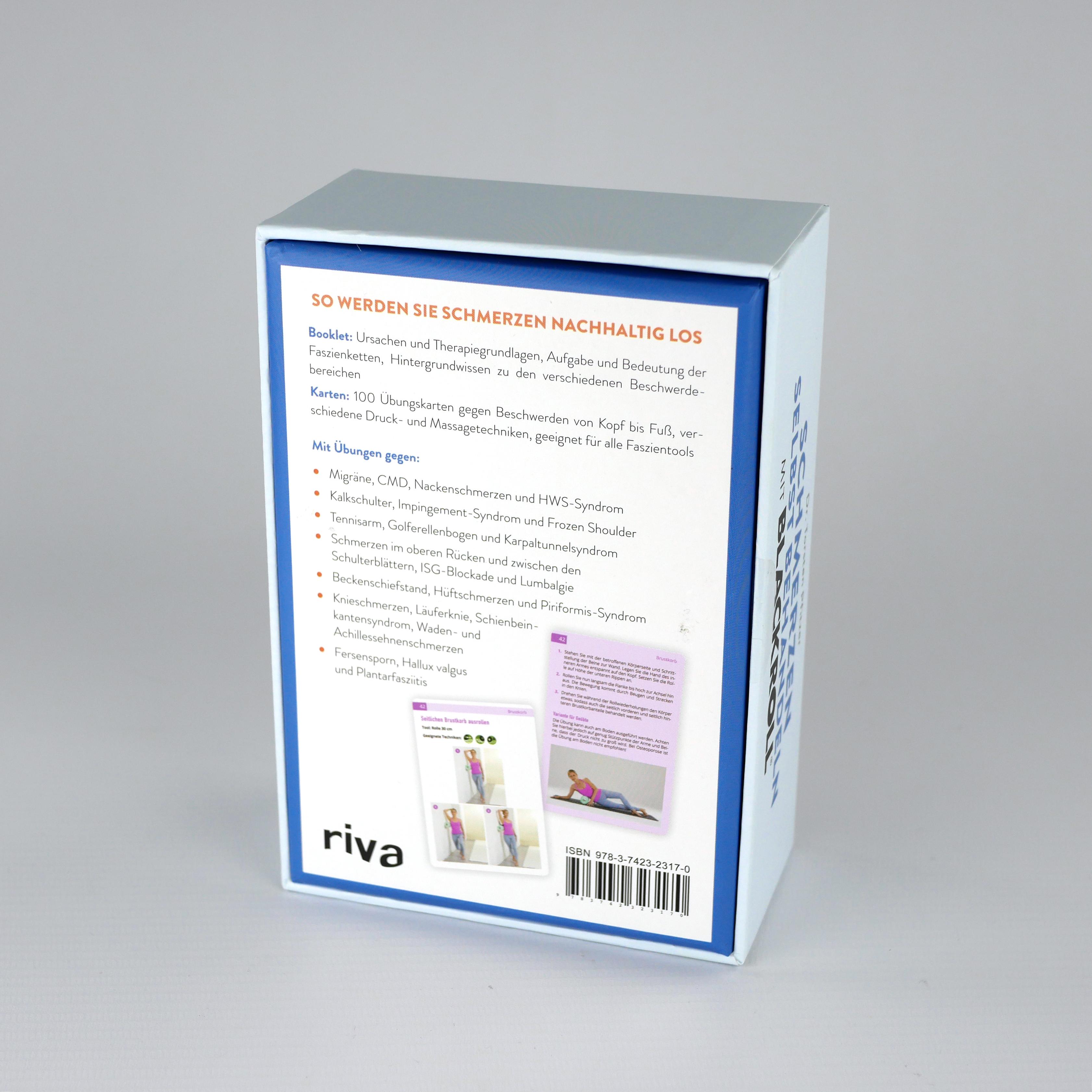 Beispielinhalt (Bild) Schmerzen selbst behandeln mit BLACKROLL® - Kartenset