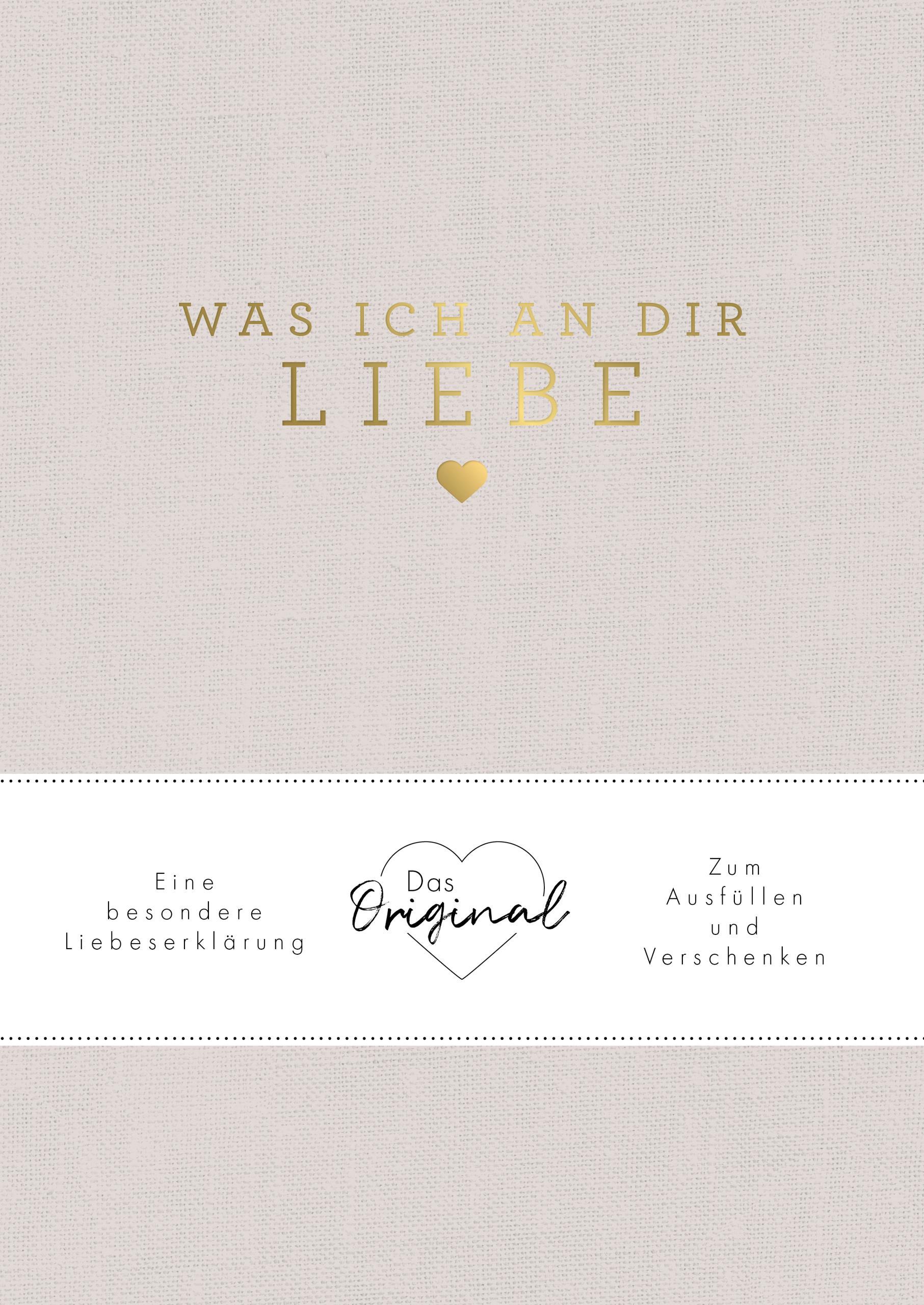 Vorderes Coverbild Was ich an dir liebe