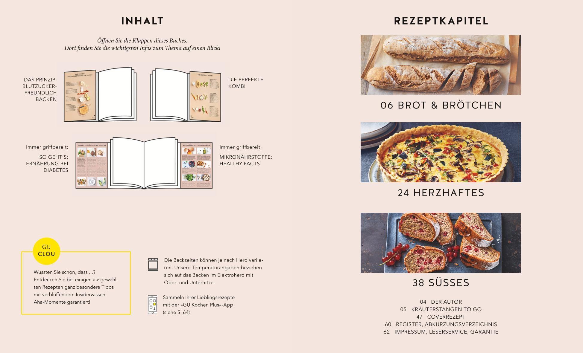 Beispielinhalt (Bild) Diabetes-Backbuch