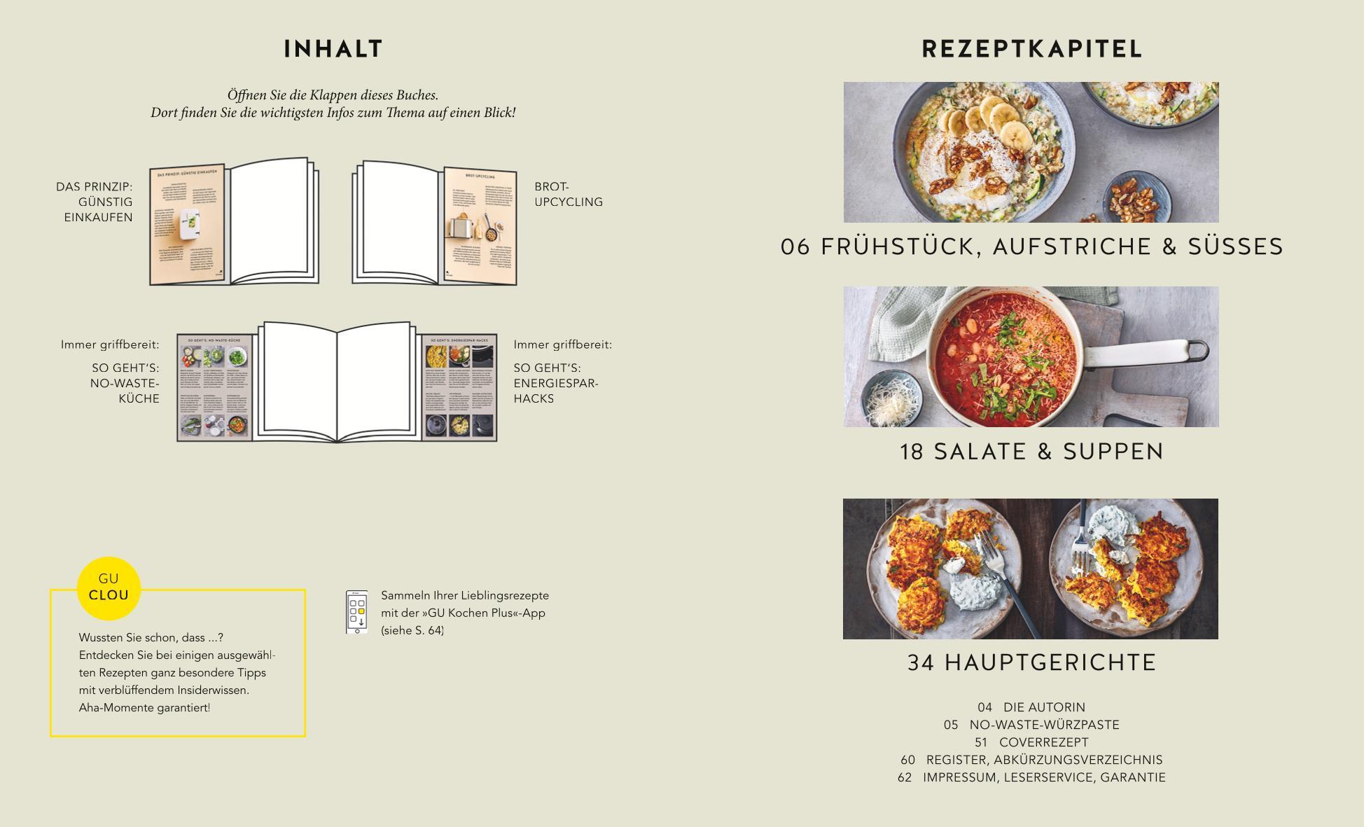 Beispielinhalt (Bild) Rezepte unter 2 Euro