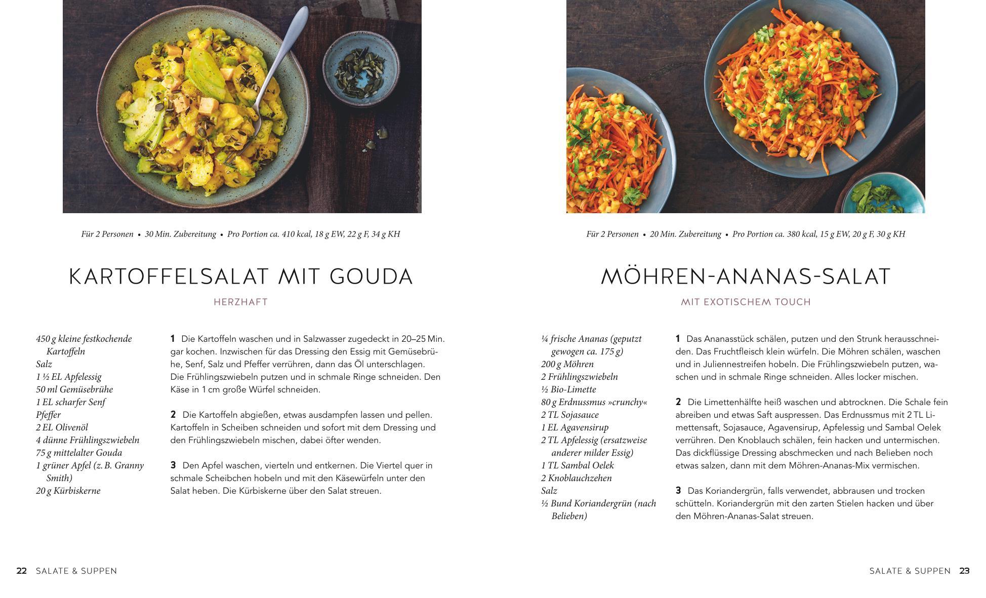 Beispielinhalt (Bild) Rezepte unter 2 Euro