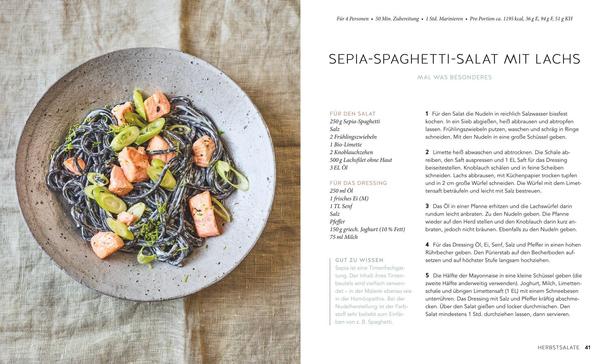 Beispielinhalt (Bild) 1 Nudel - 40 Salate