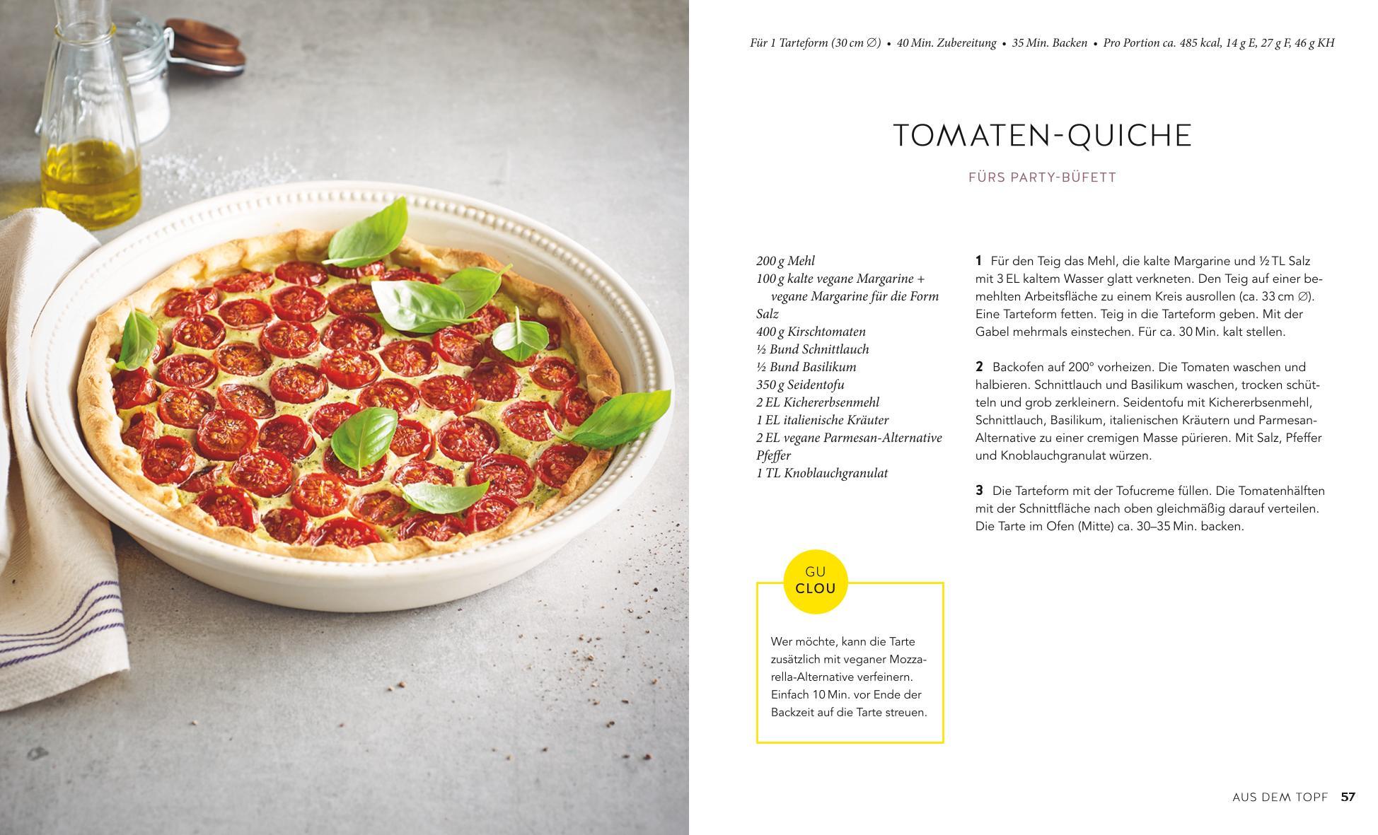 Beispielinhalt (Bild) Herzhaft vegan