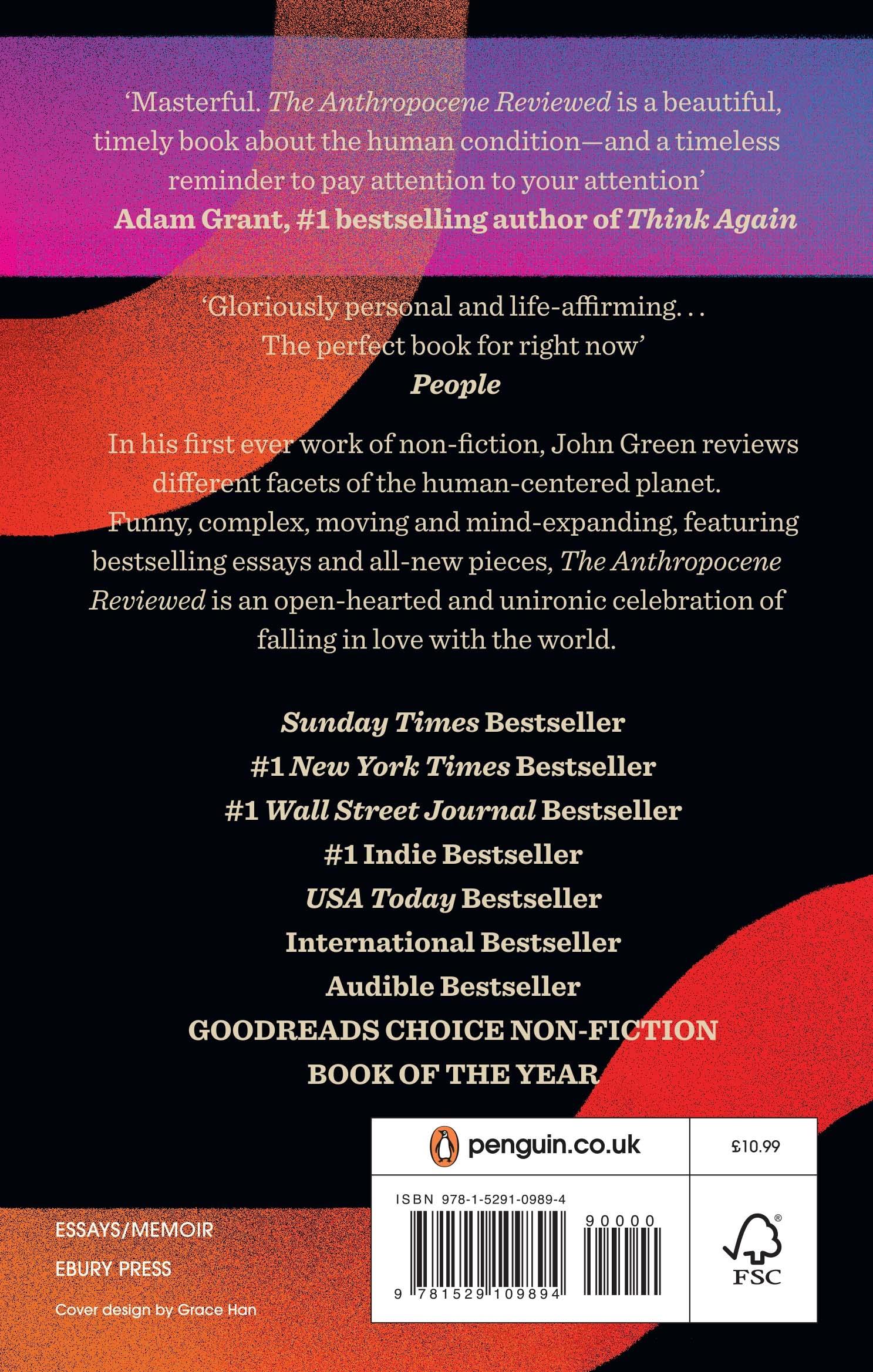 Rückseitencover The Anthropocene Reviewed