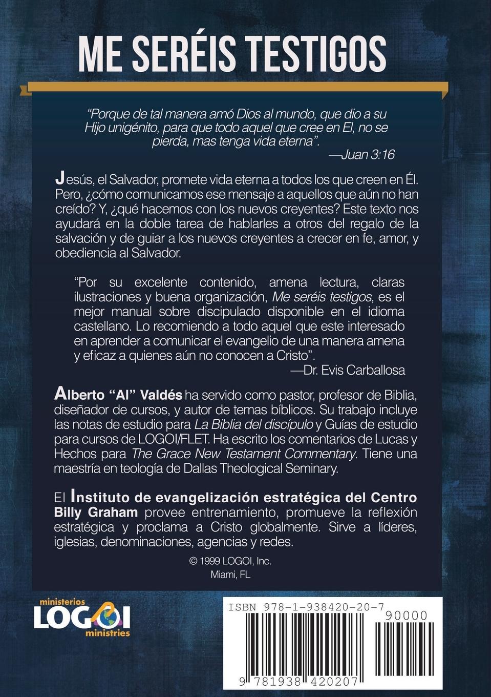 Rückseitencover Me seréis testigos