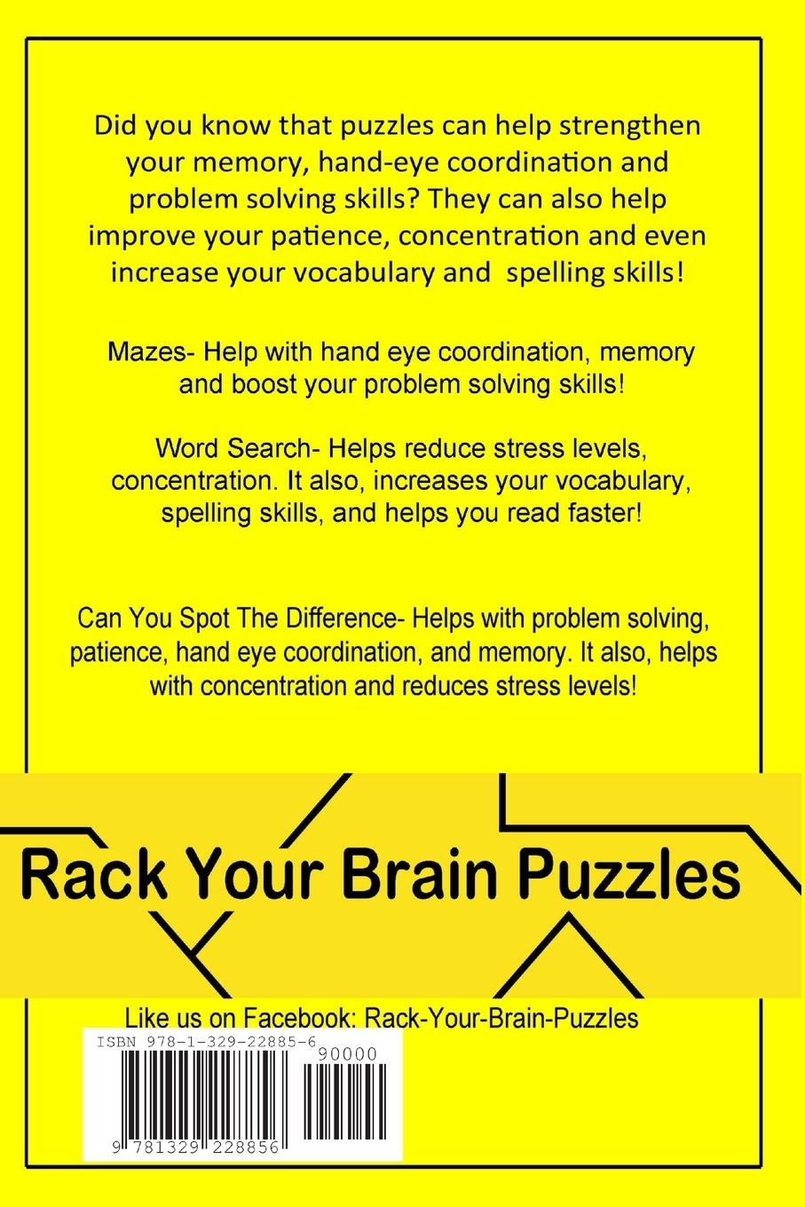 Rückseitencover Rack Your Brain Puzzles