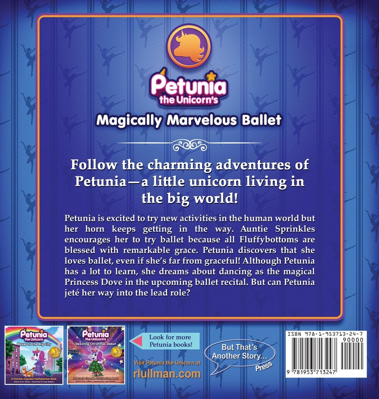 Rückseitencover Petunia the Unicorn's Magically Marvelous Ballet