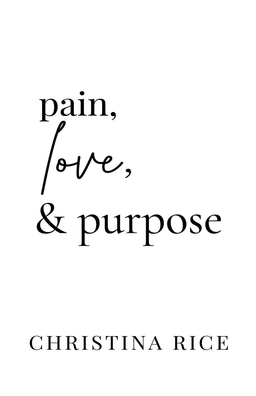 Vorderes Coverbild Pain, Love, and Purpose