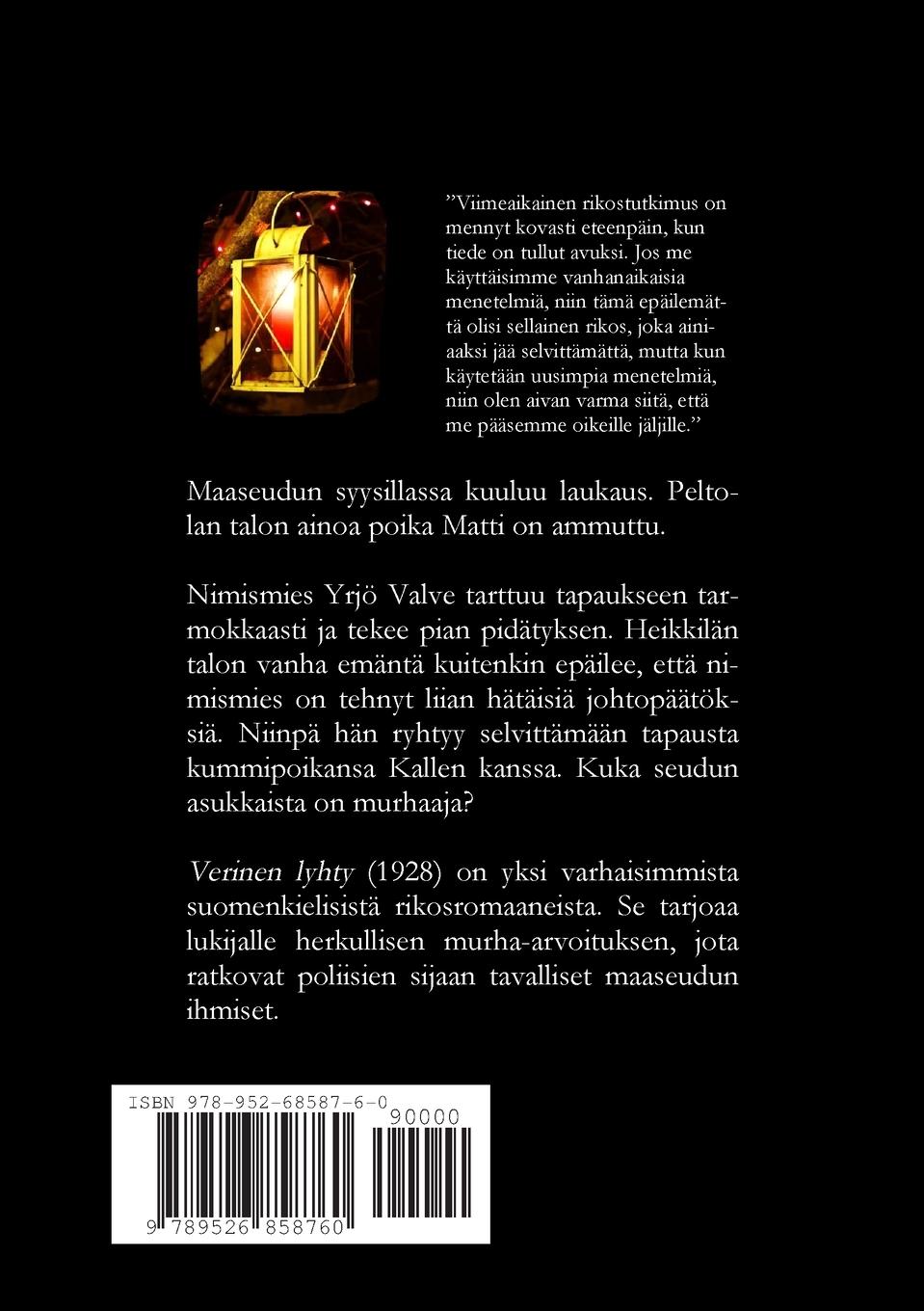 Rückseitencover Verinen lyhty