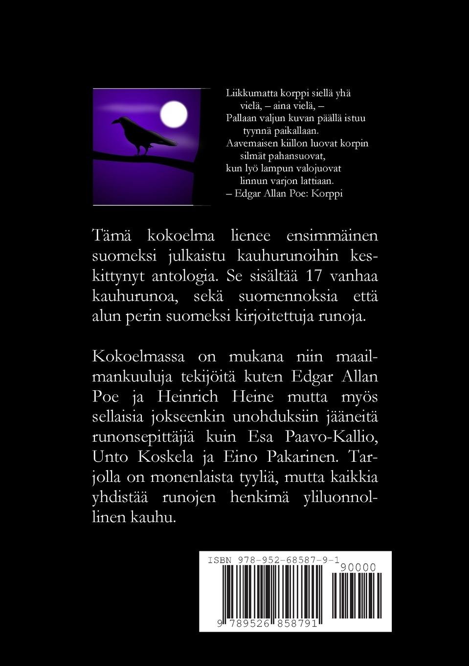 Rückseitencover Korppi ja muita vanhoja kauhurunoja