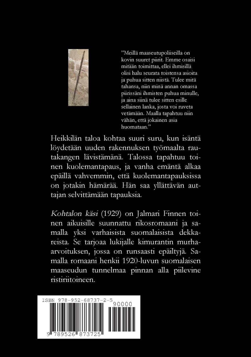 Rückseitencover Kohtalon käsi