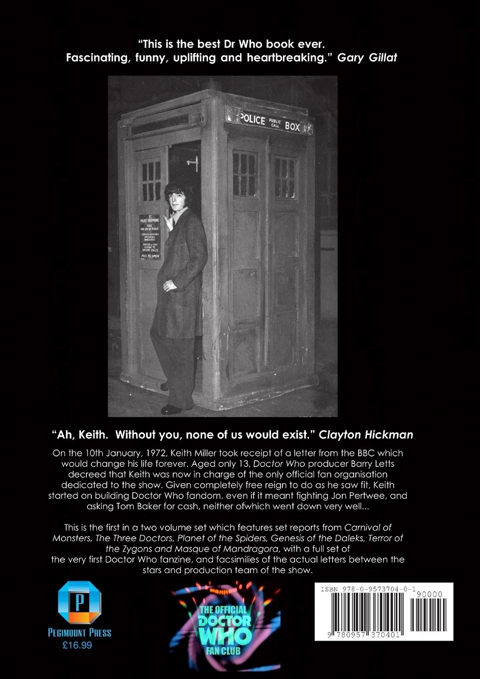 Rückseitencover The Official Doctor Who Fan Club Vol 1