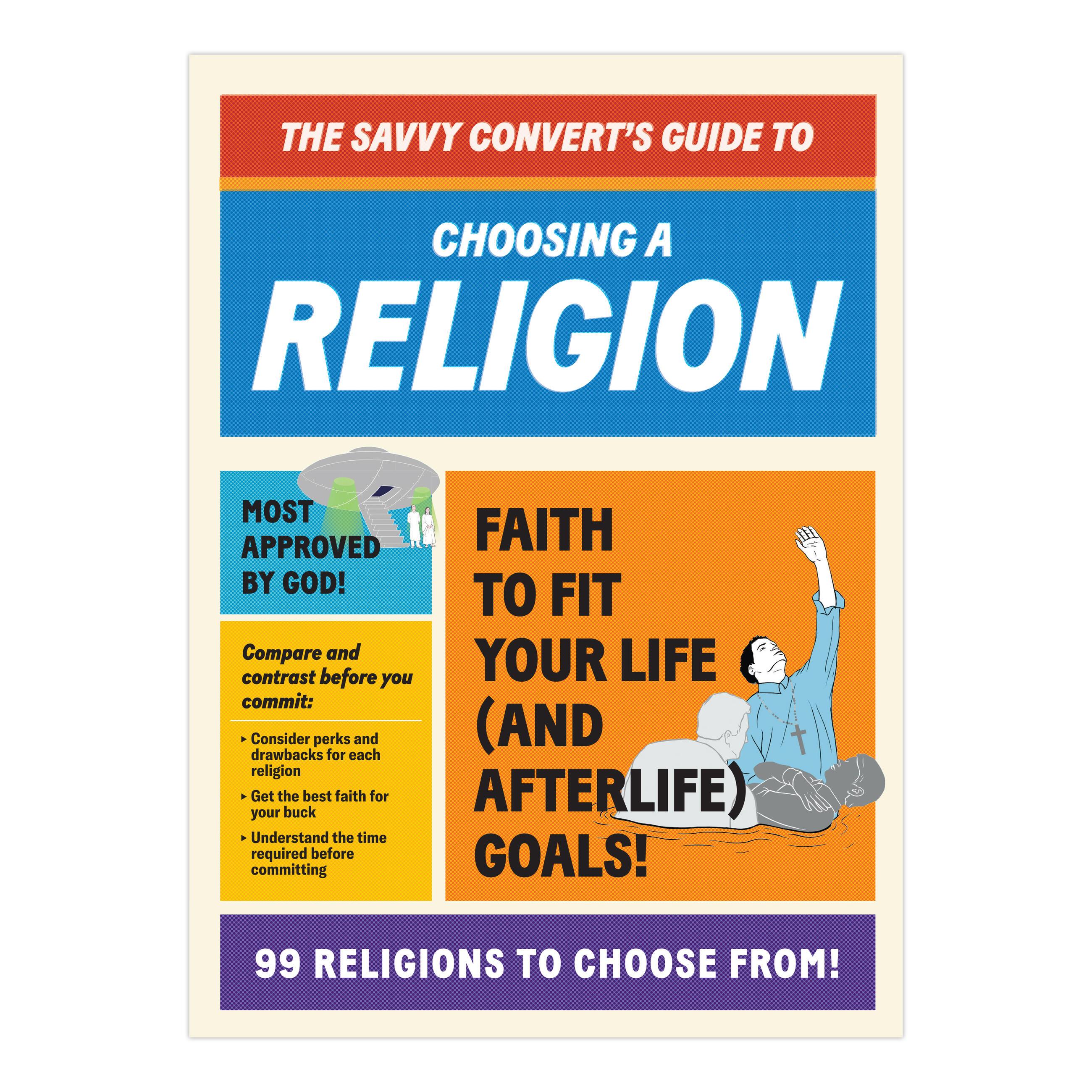 Beispielinhalt (Bild) Knock Knock Savvy Convert's Guide to Choosing a Religion (2022 Edition)