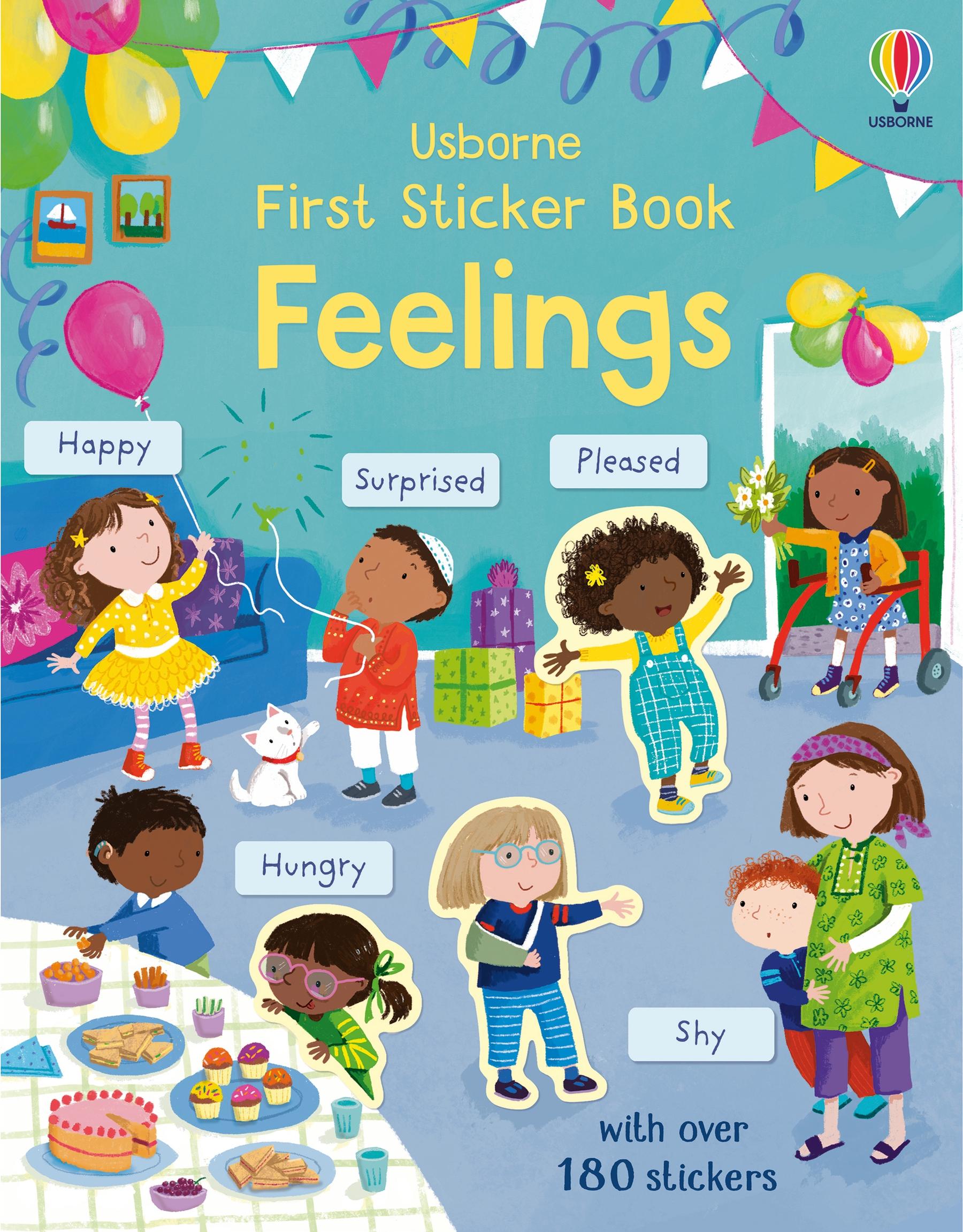 Vorderes Coverbild First Sticker Book Feelings