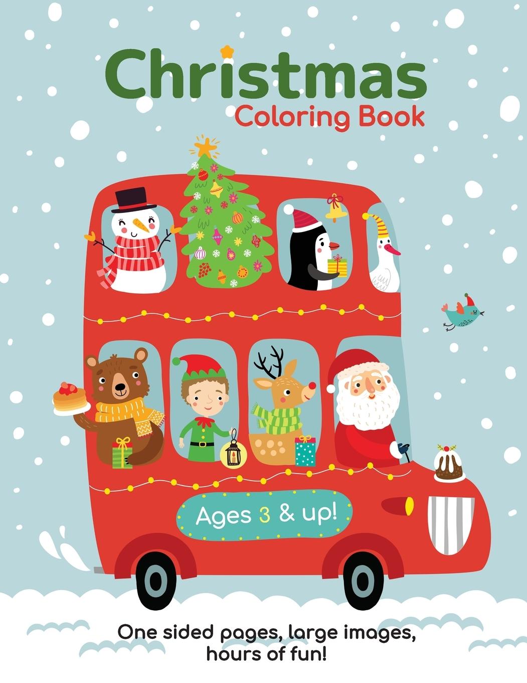 Vorderes Coverbild Christmas Coloring Book for Kids Ages 3-6!