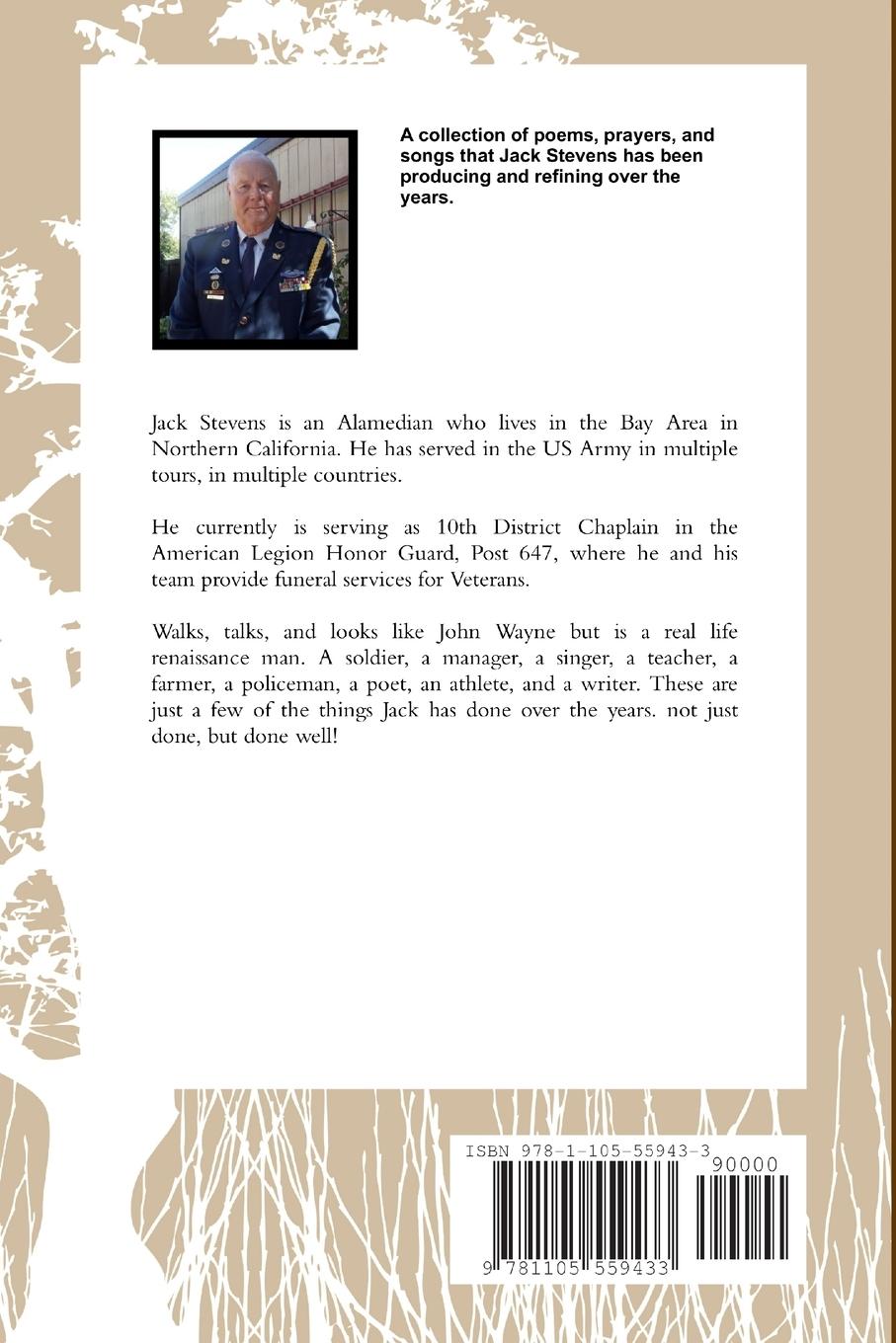 Rückseitencover Prayers and Poems Of Jack Stevens