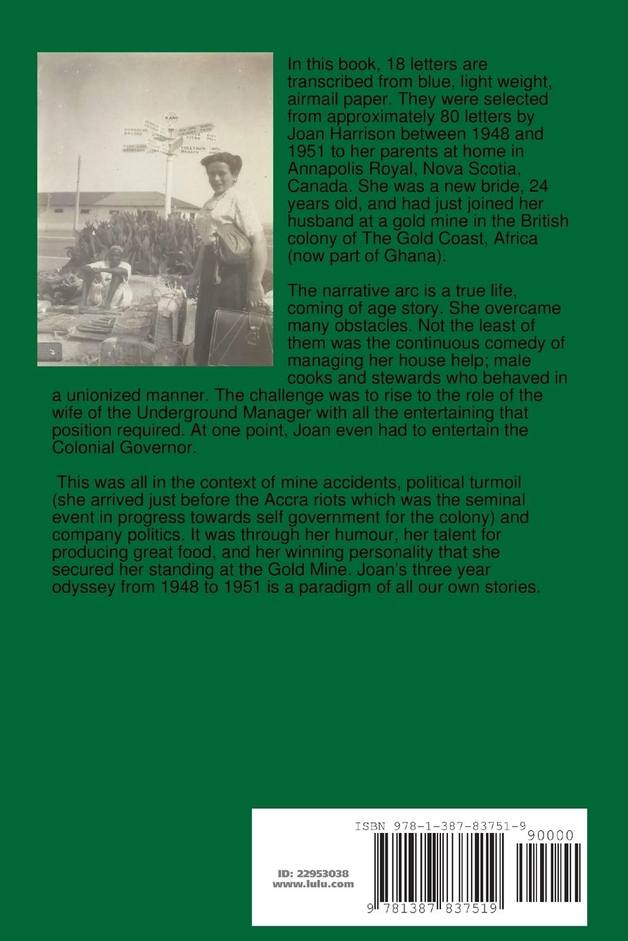 Rückseitencover My Odyssey to the Gold Coast in 1948