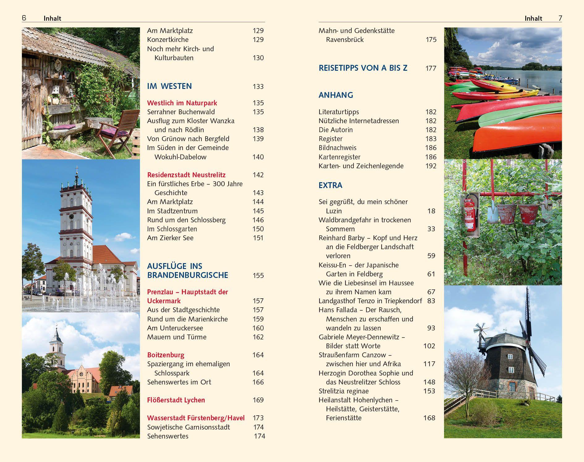 Beispielinhalt (Bild) TRESCHER Reiseführer Feldberger Seenlandschaft