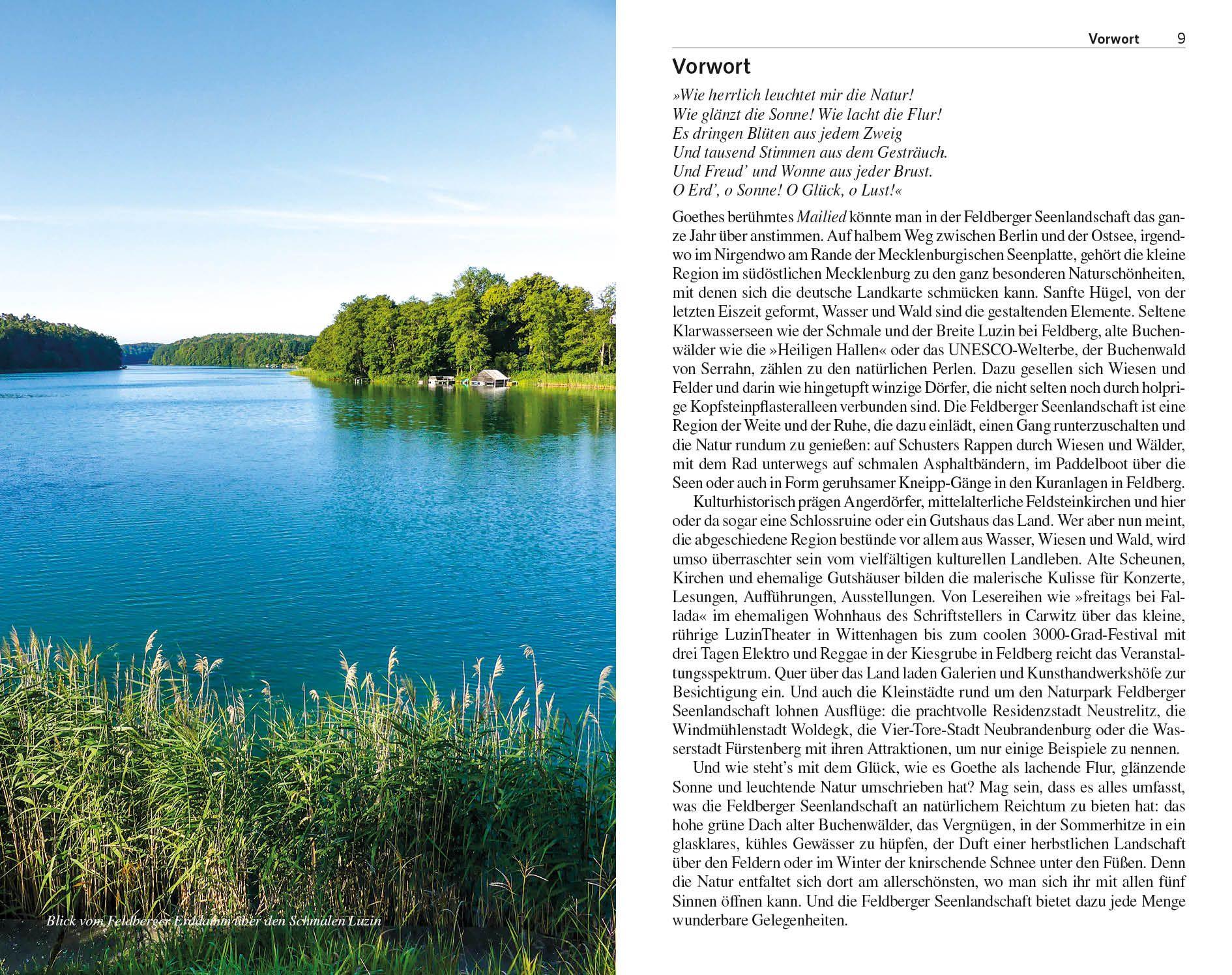 Beispielinhalt (Bild) TRESCHER Reiseführer Feldberger Seenlandschaft