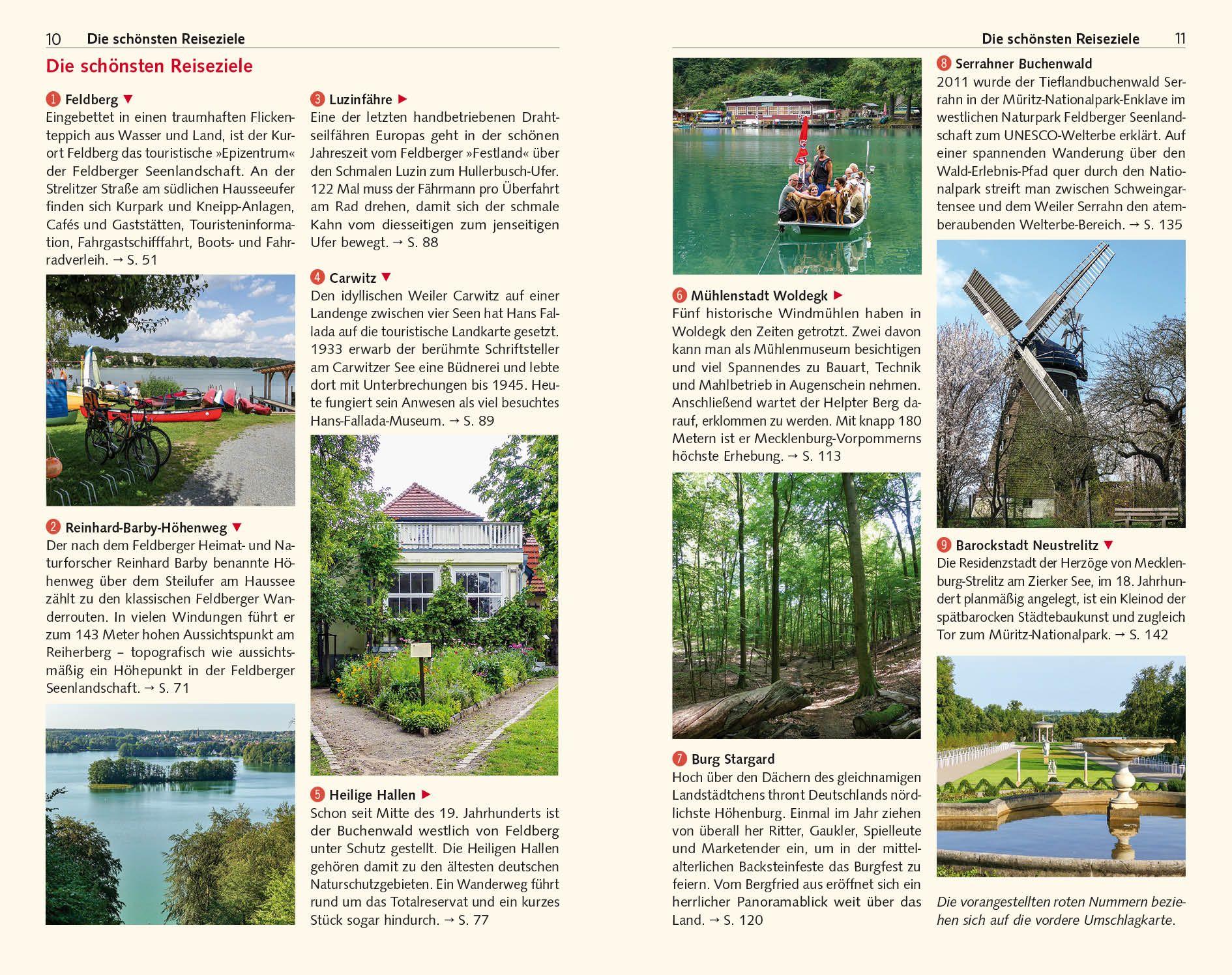 Beispielinhalt (Bild) TRESCHER Reiseführer Feldberger Seenlandschaft