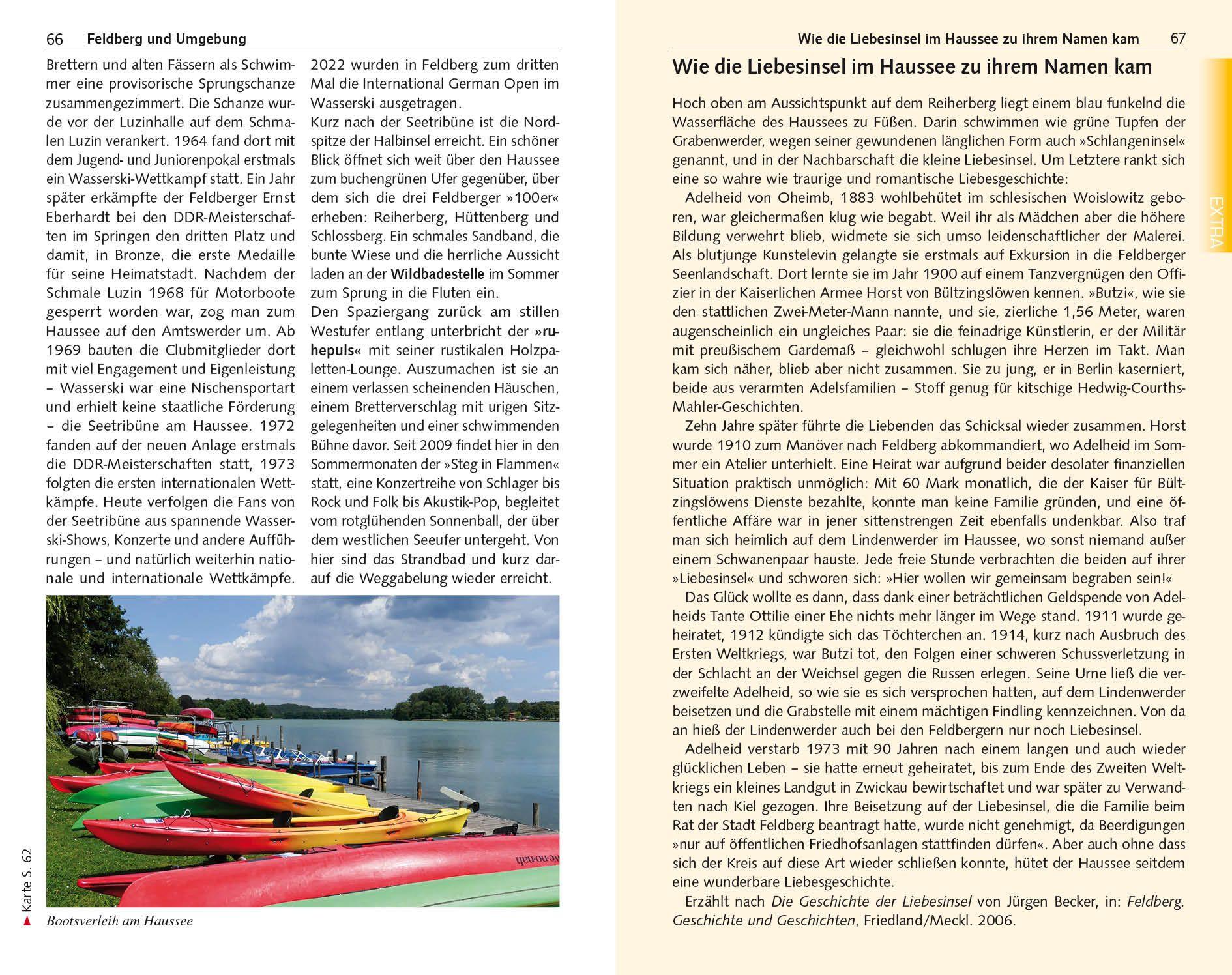 Beispielinhalt (Bild) TRESCHER Reiseführer Feldberger Seenlandschaft